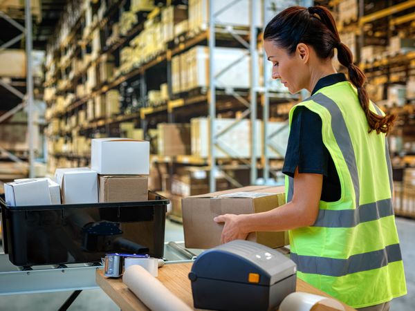 Imprimante de bureau Zebra ZD230 Application en entrepôt, expédition, station d’emballage