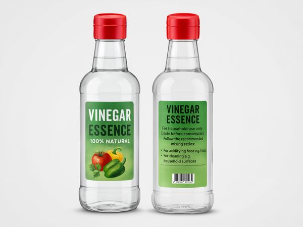 Système d’étiquetage Geset 222 étiquette sur vinaigre de vin