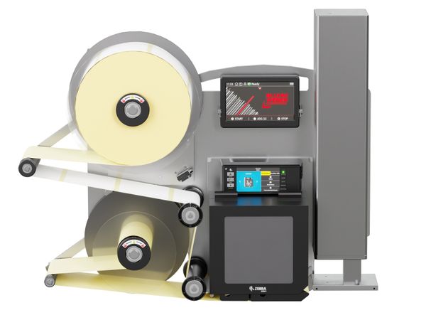 Distributeur d’étiquettes Legi-Air 4050B avec étiquettes face avant