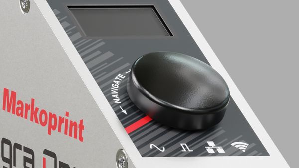 Écran OLED Markoprint integra One et bouton iLogic