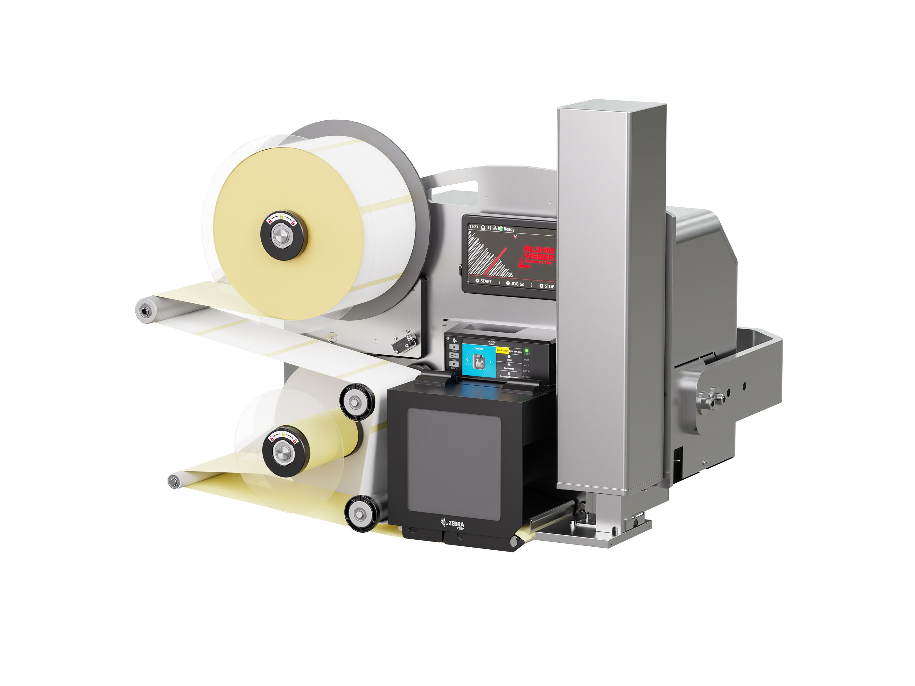 Distributeur d’étiquettes Legi-Air 4050E avec étiquettes droite