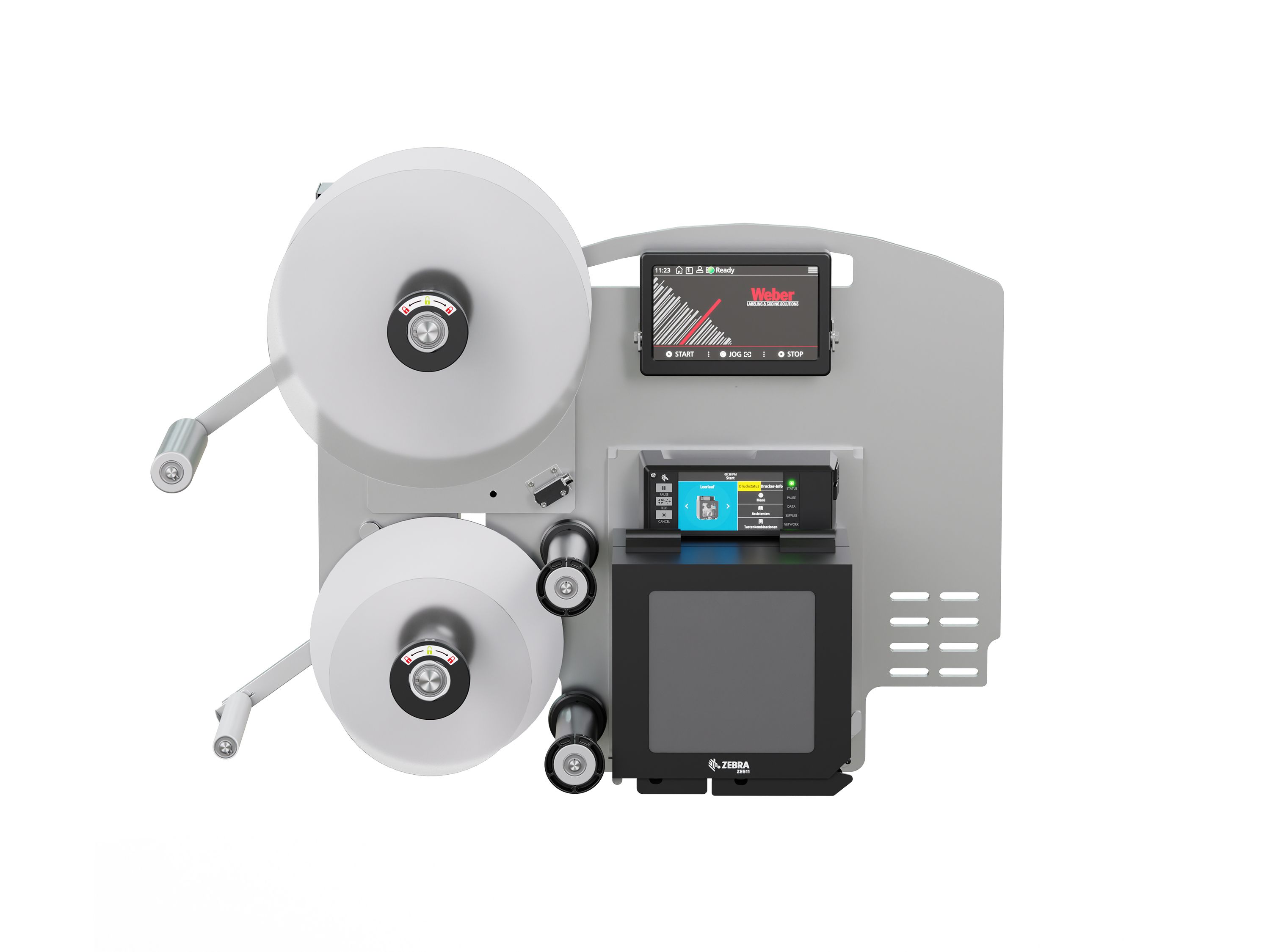 Distributeur d’étiquettes Legi-Air 4050B sans étiquettes face avant