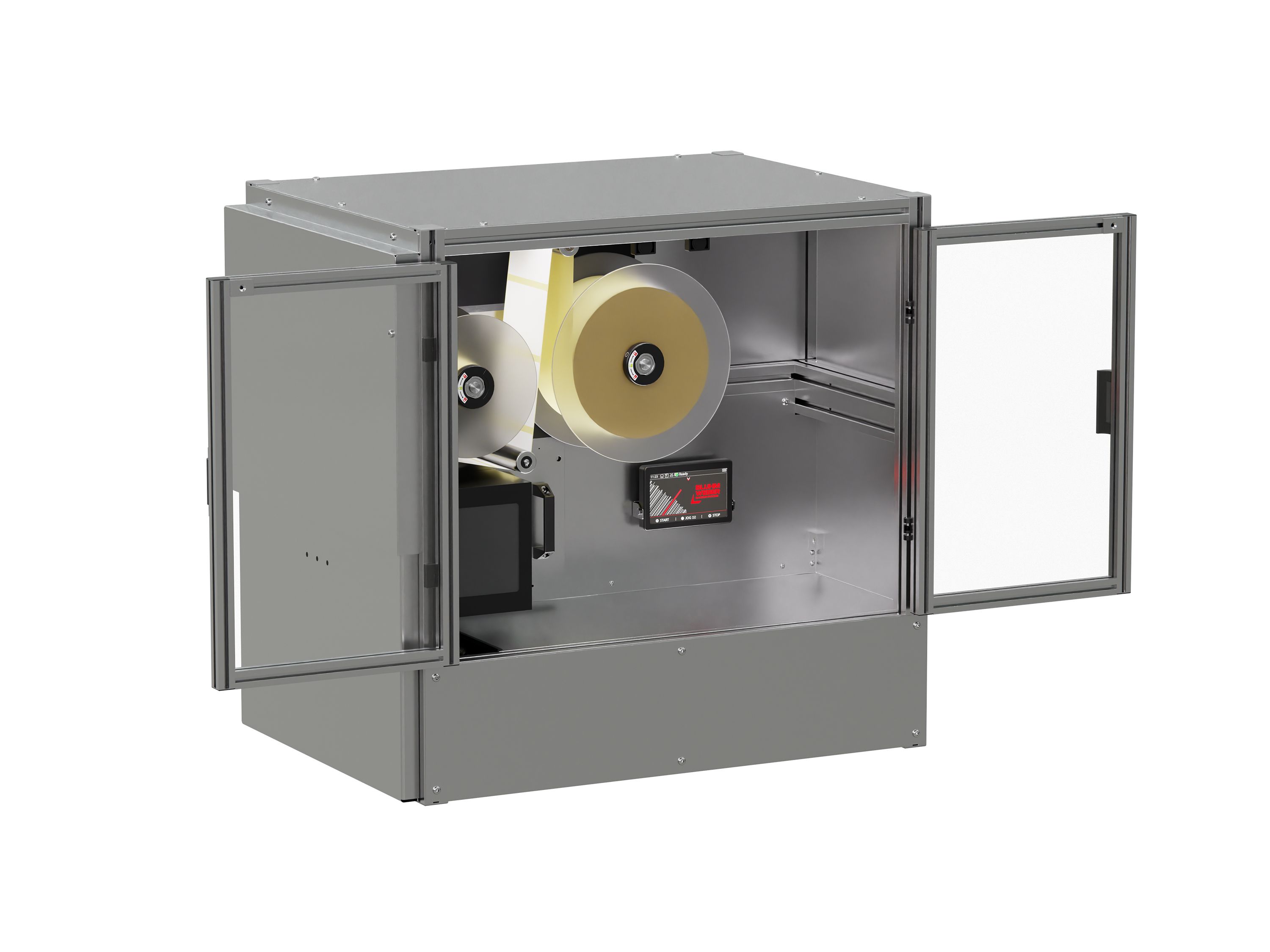 Étiqueteuse de palettes AP 182 / AP 182 RT ouverte gauche
