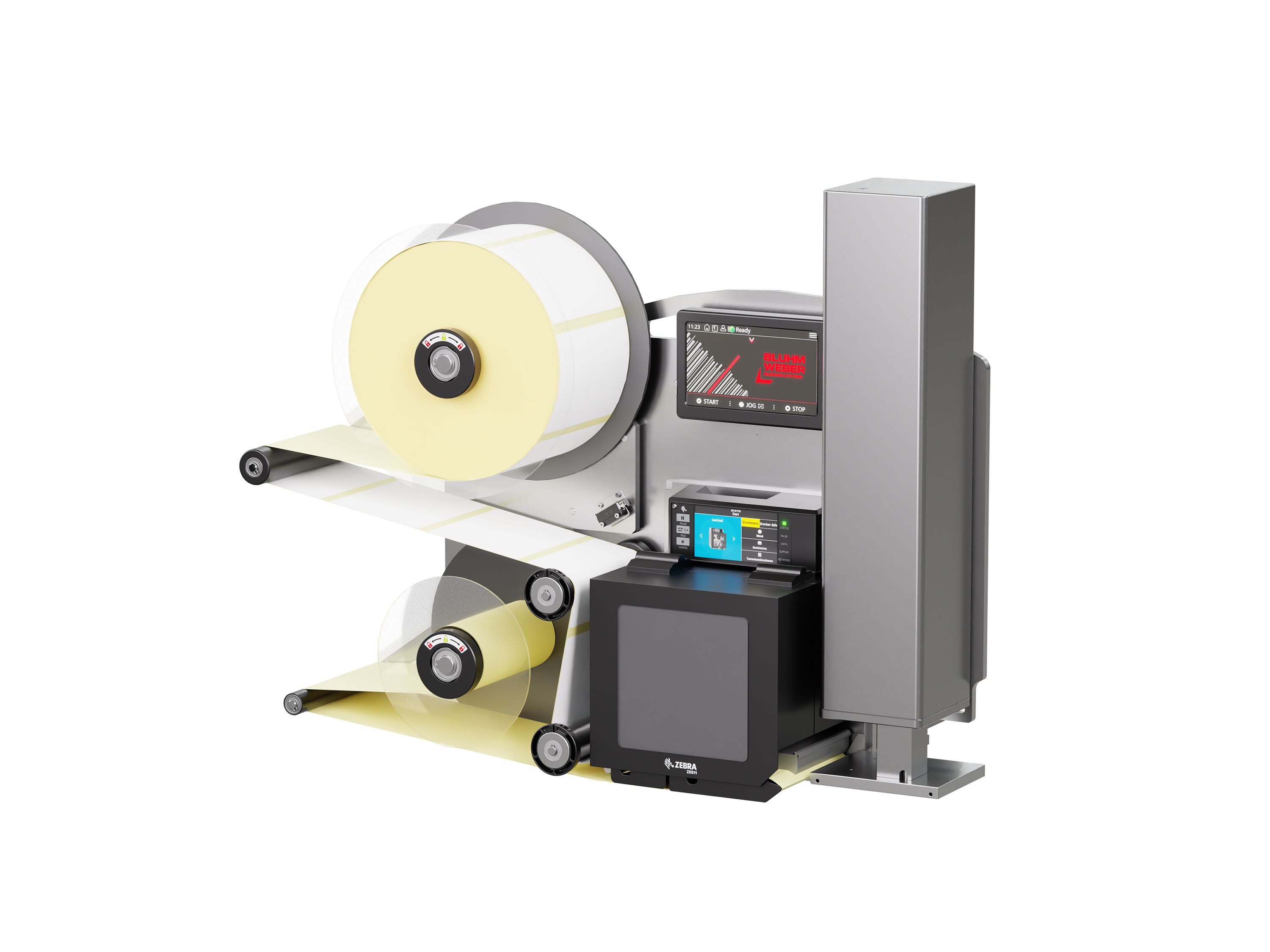 Distributeur d’étiquettes Legi-Air 4050B avec étiquettes droite