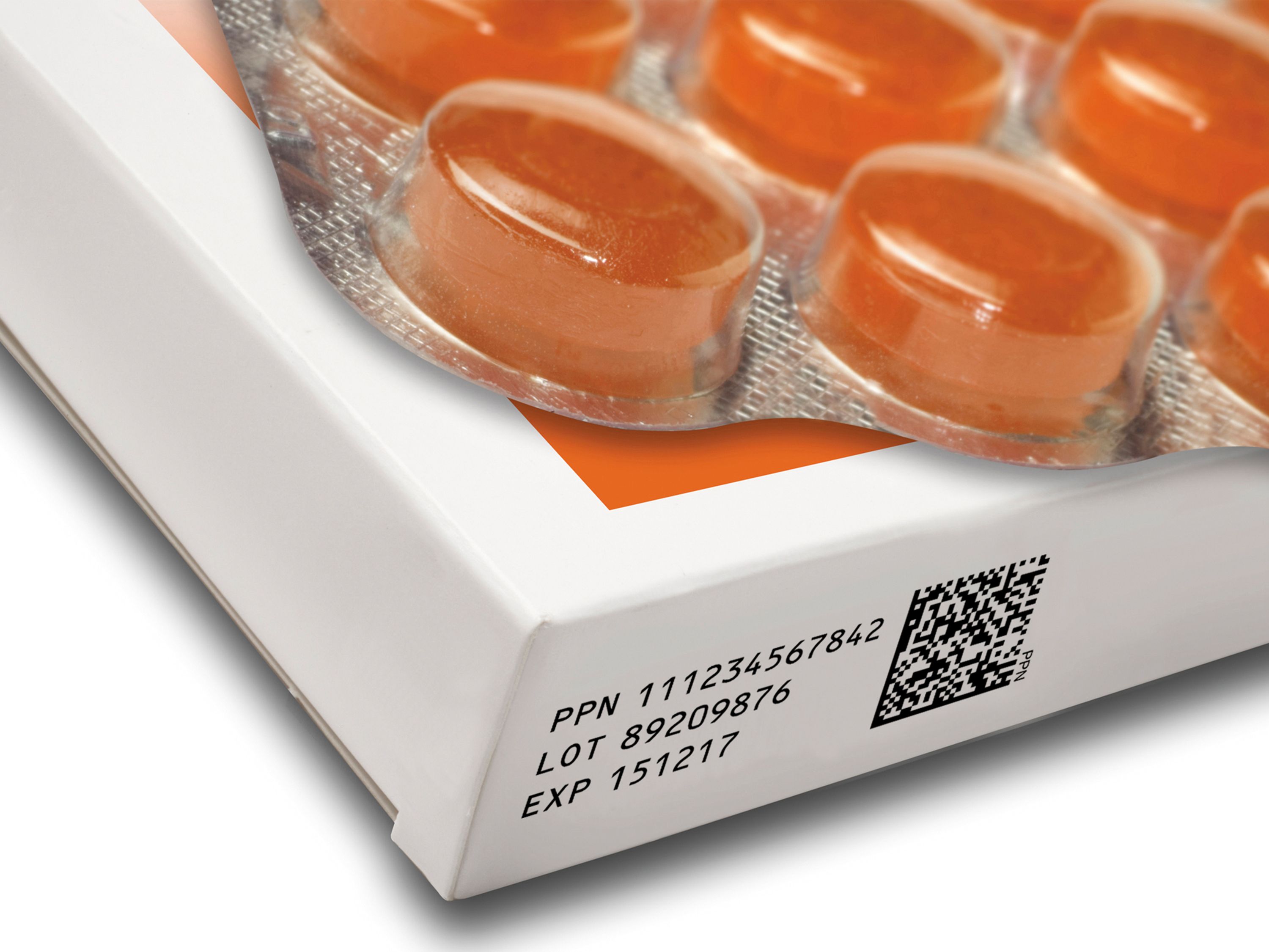 Boîte pliante pour produits pharmaceutiques imprimée avec l’imprimante à jet d’encre Markoprint