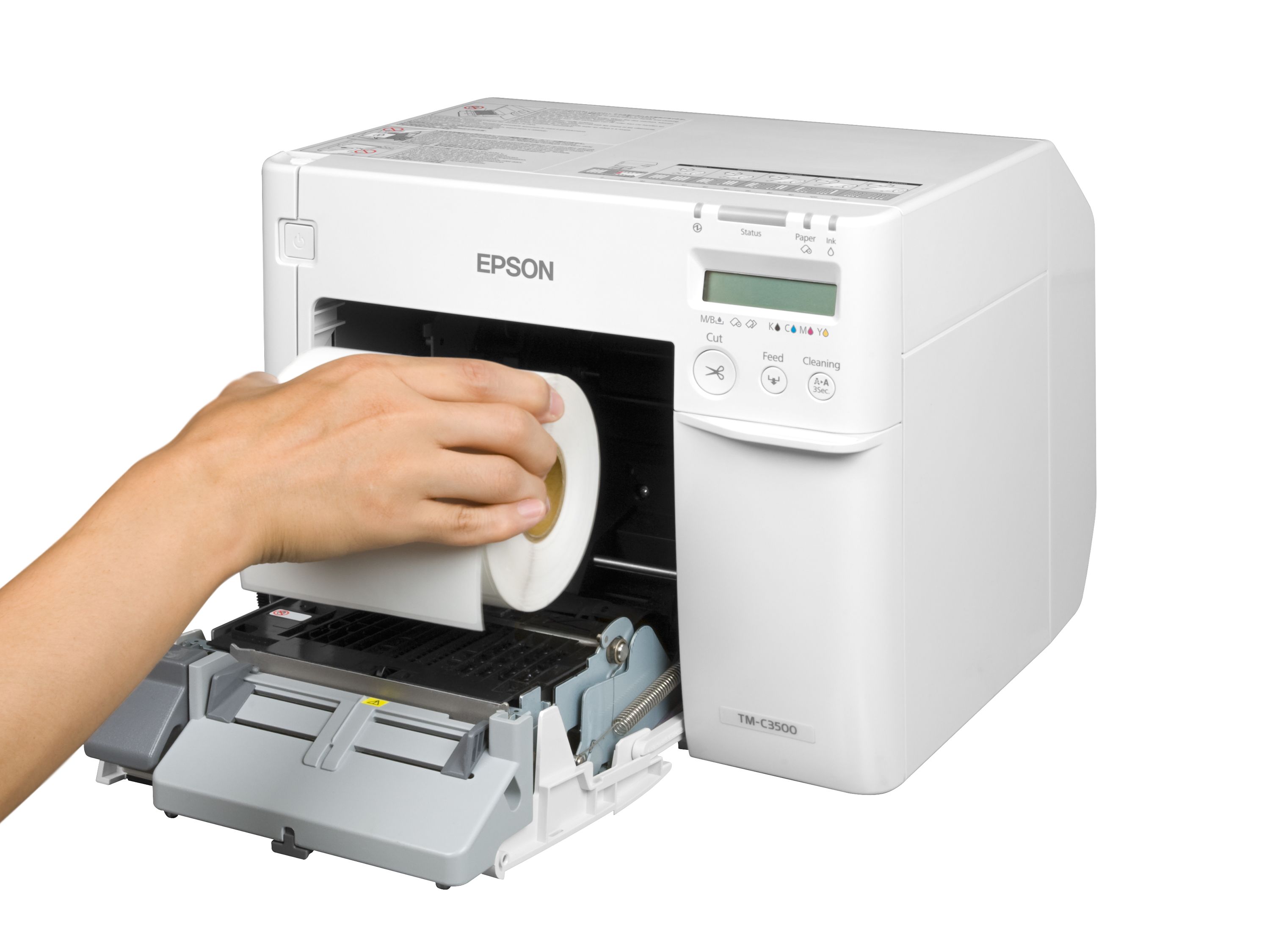 Imprimante d’étiquettes couleur Epson ColorWorks C3500 Alimentation papier