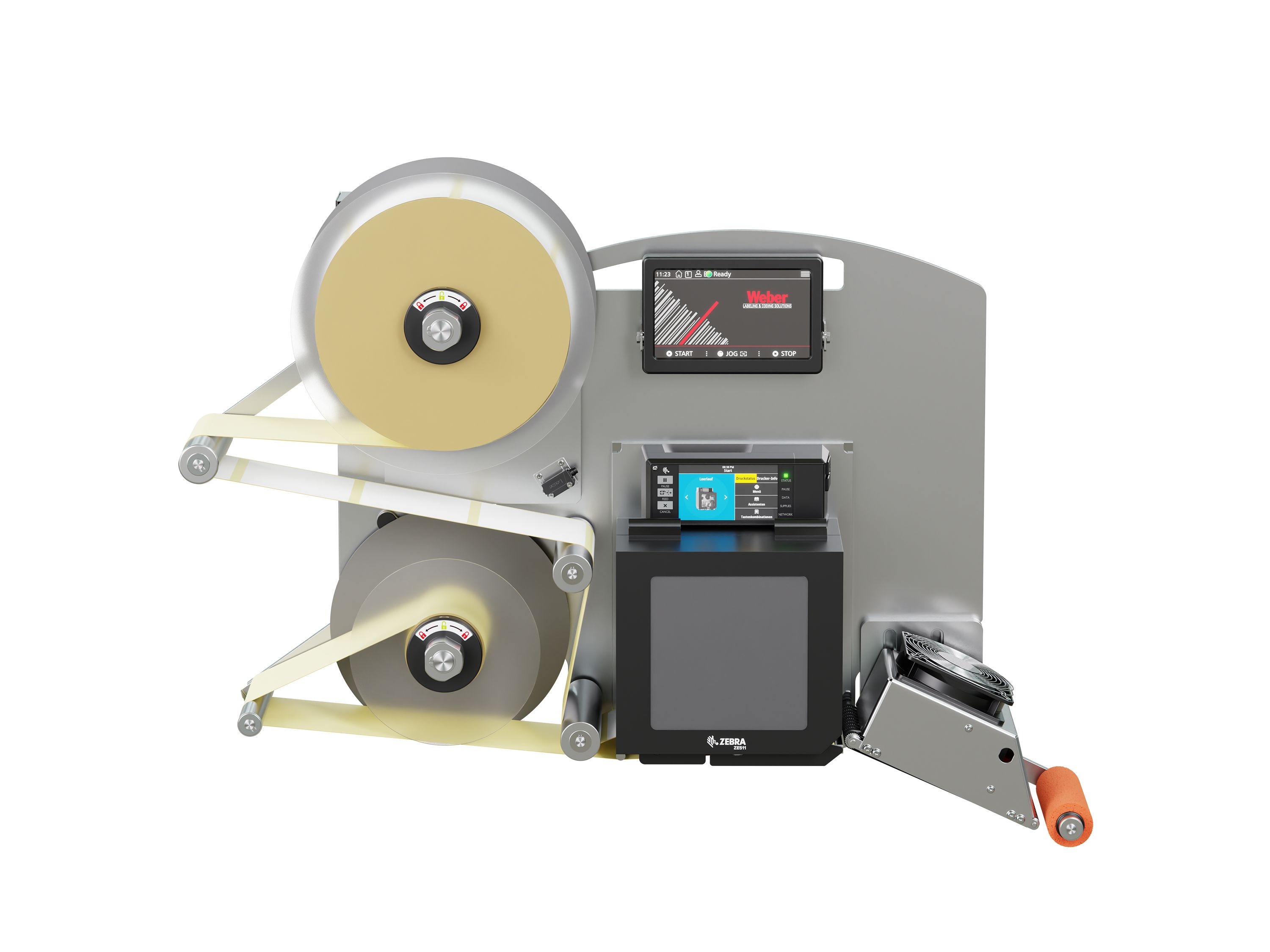 Distributeur d’étiquettes Legi-E 4050B avec étiquettes face avant