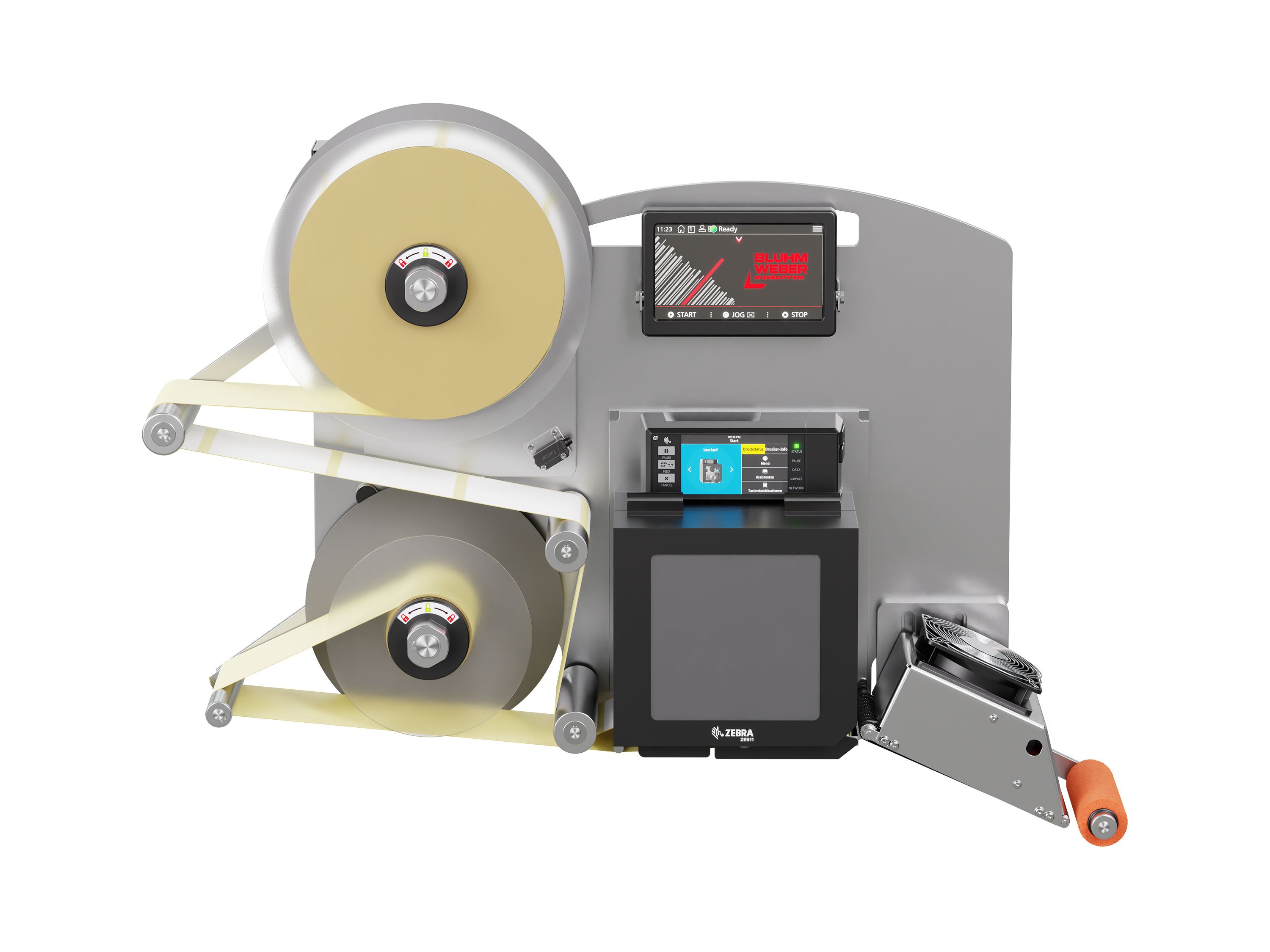 Distributeur d’étiquettes Legi-E 4050B avec étiquettes face avant