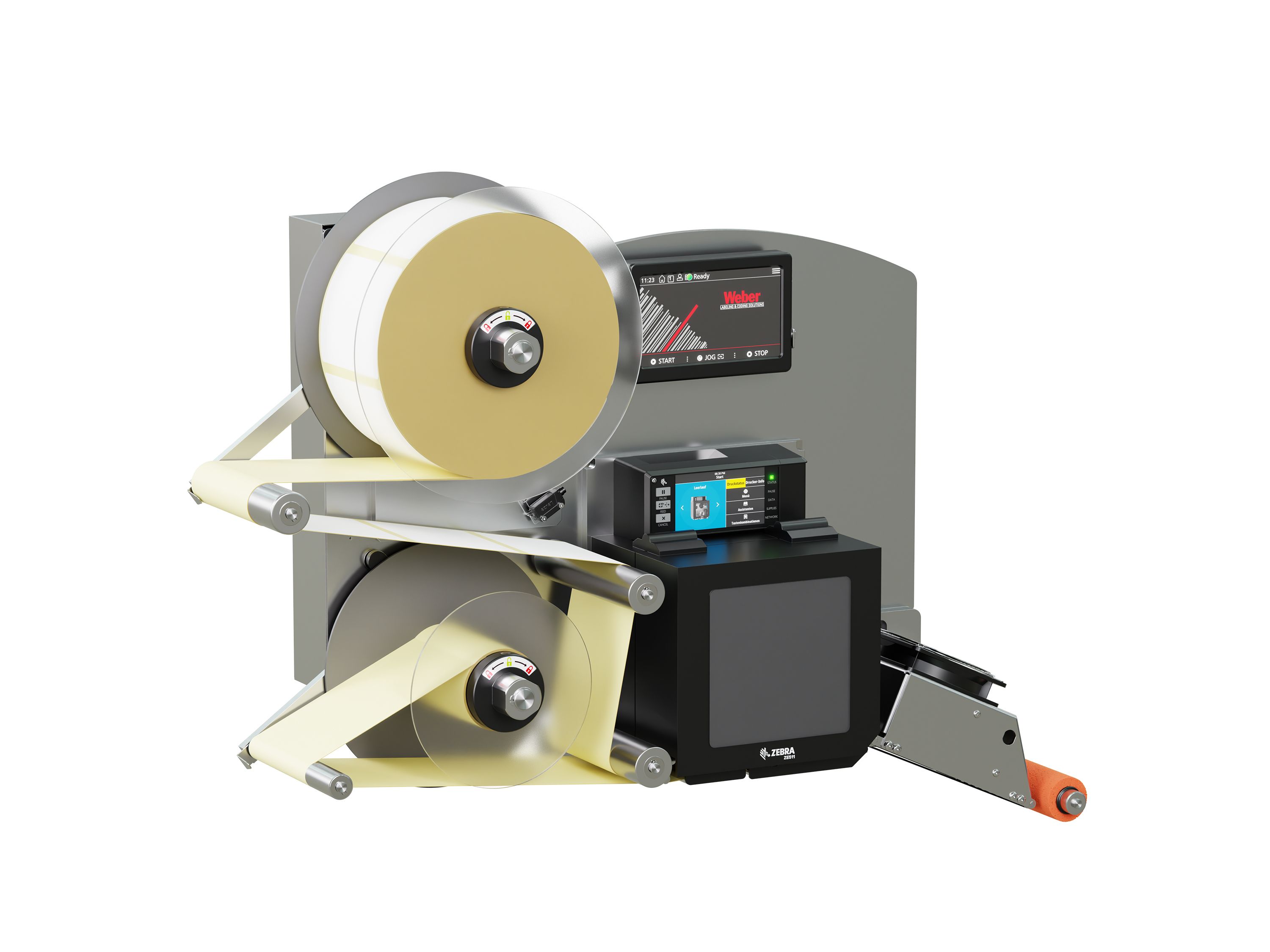 Distributeur d’étiquettes Legi-E 4050B avec étiquettes gauche