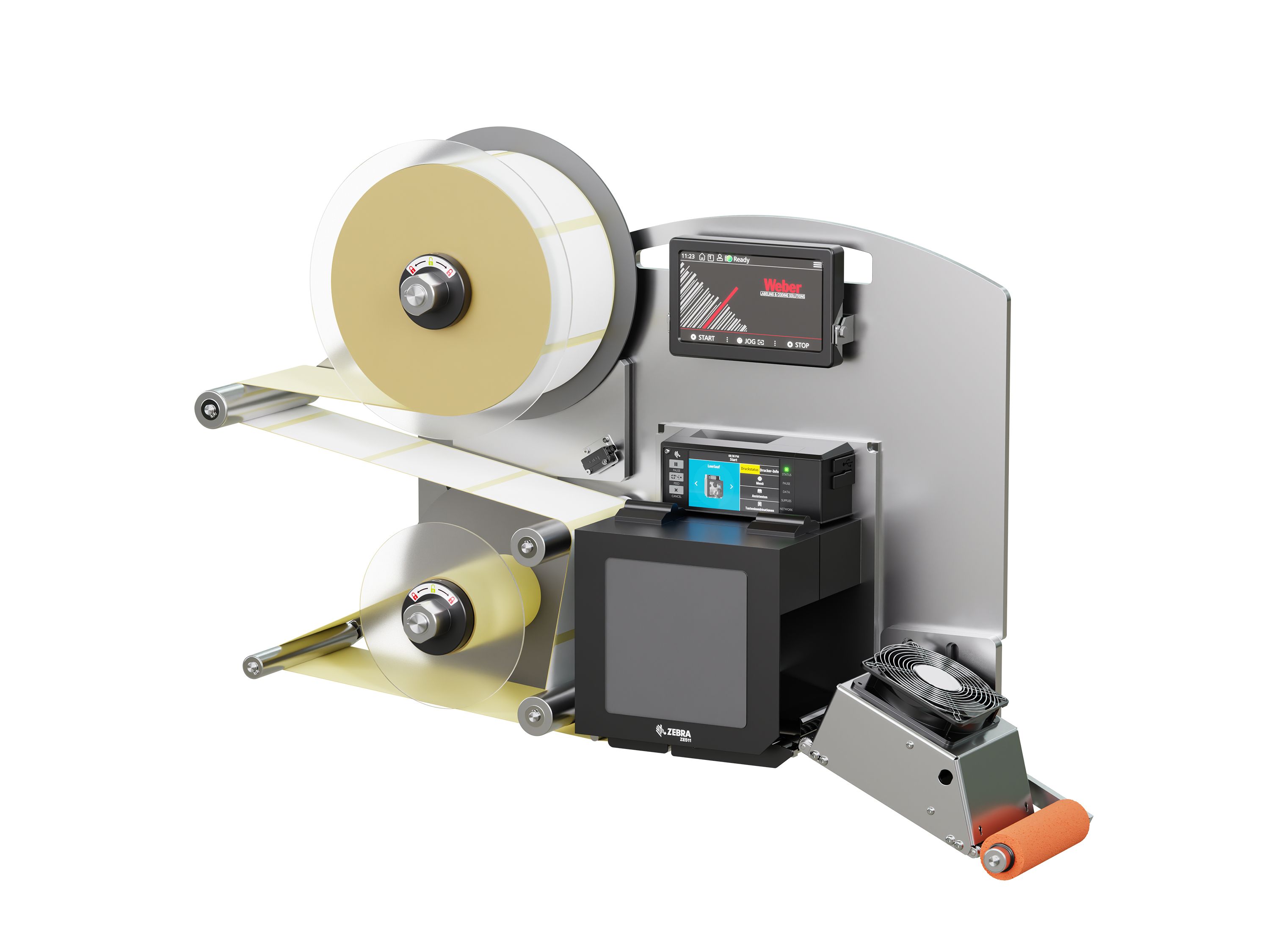 Distributeur d’étiquettes Legi-E 4050B avec étiquettes droite