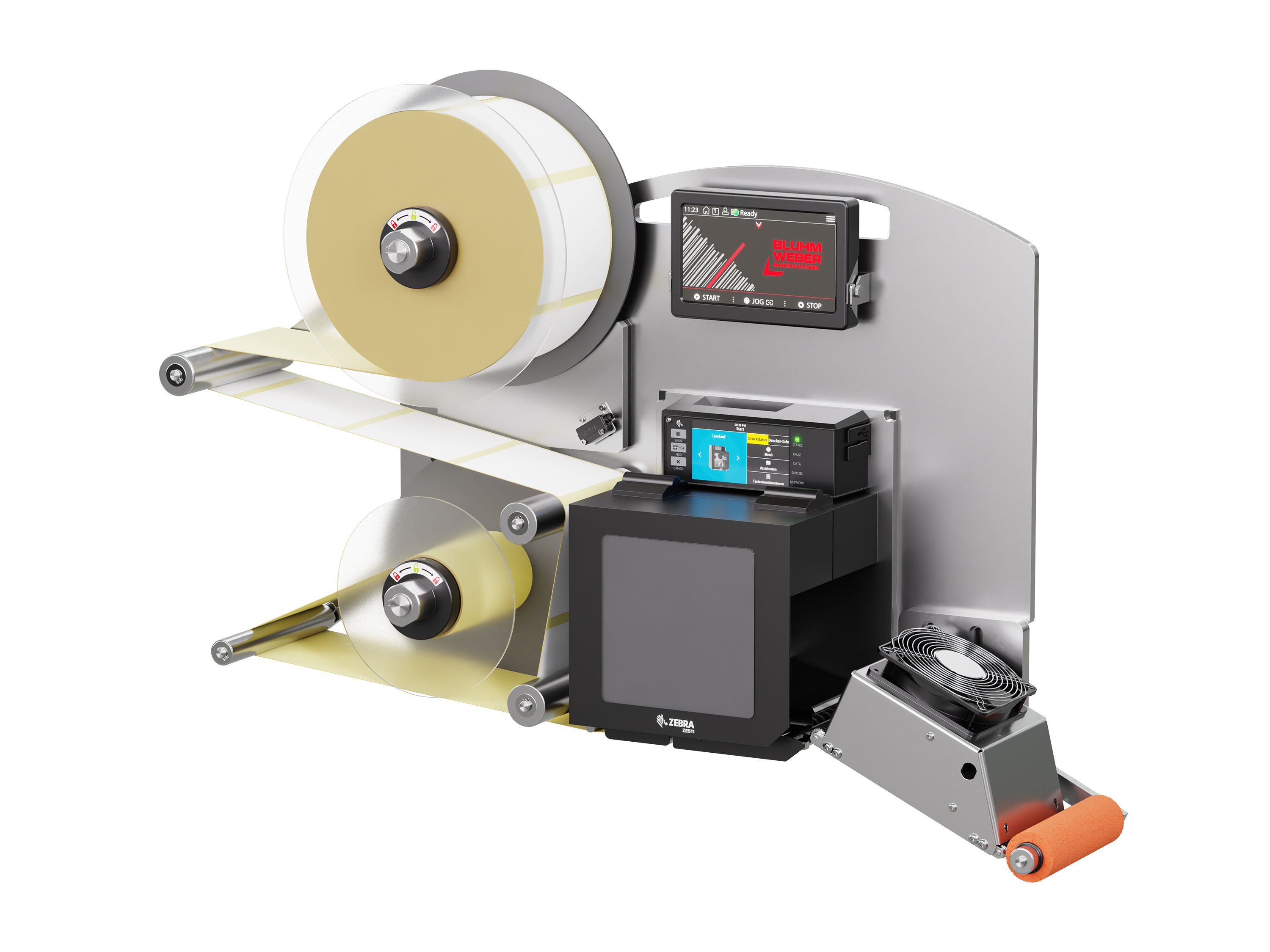 Distributeur d’étiquettes Legi-E 4050B avec étiquettes droite