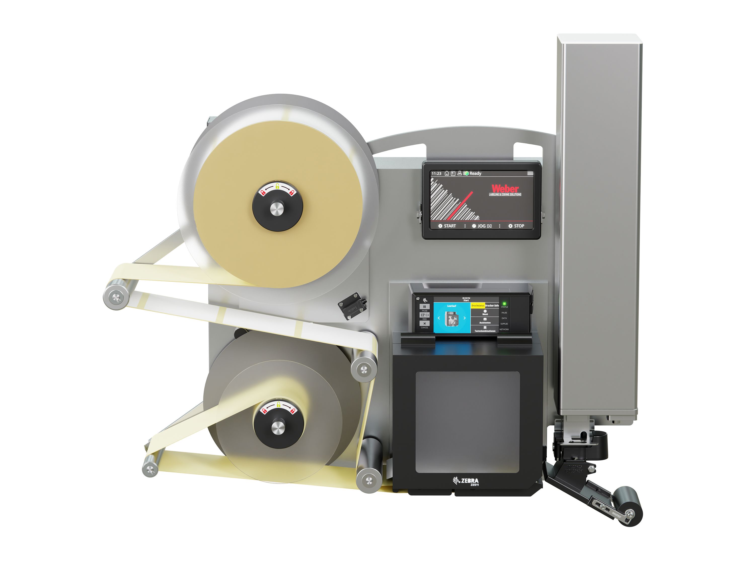 Distributeur d’étiquettes Legi-E 4050E avec étiquettes face avant