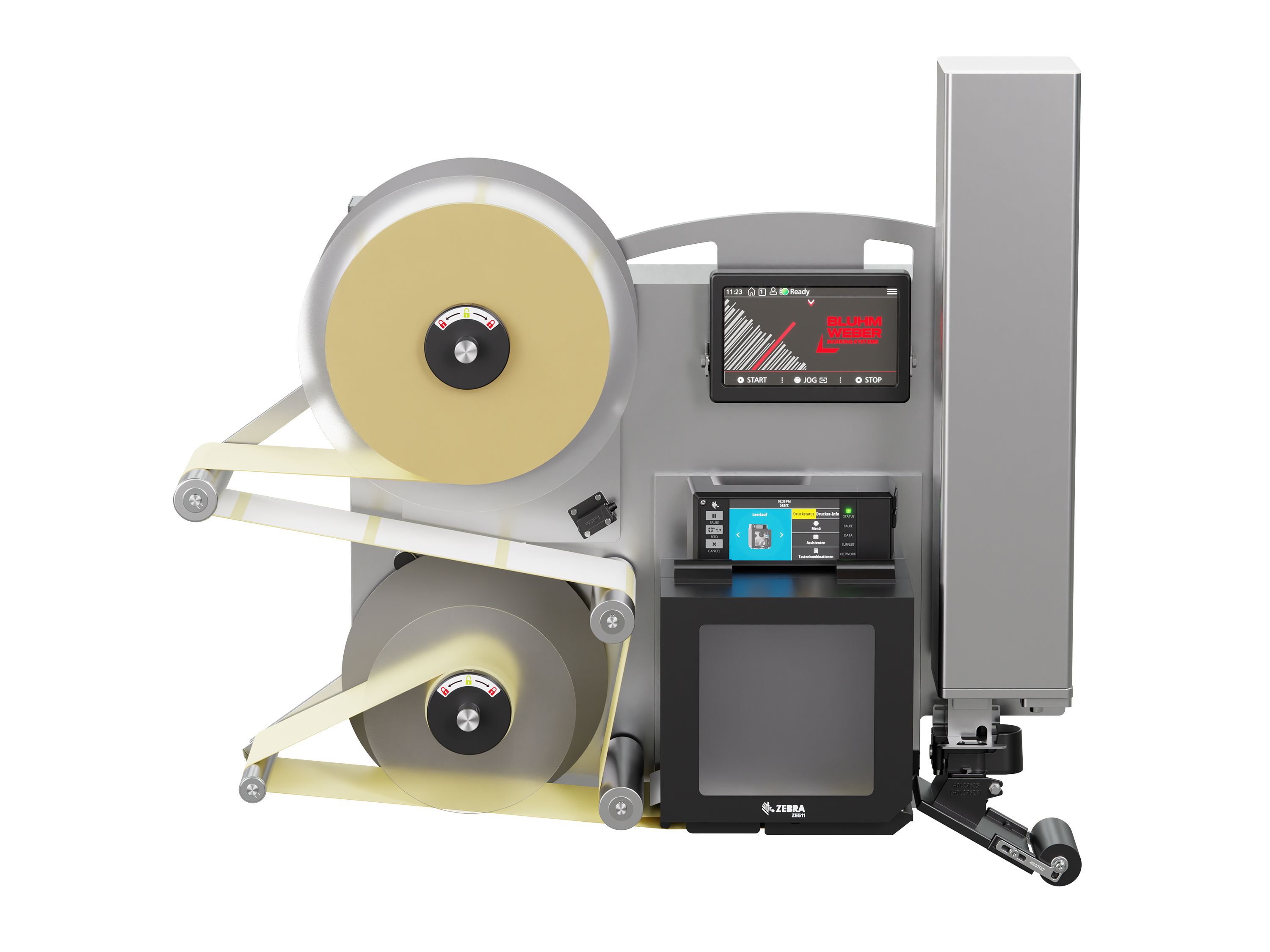 Distributeur d’étiquettes Legi-E 4050E avec étiquettes face avant