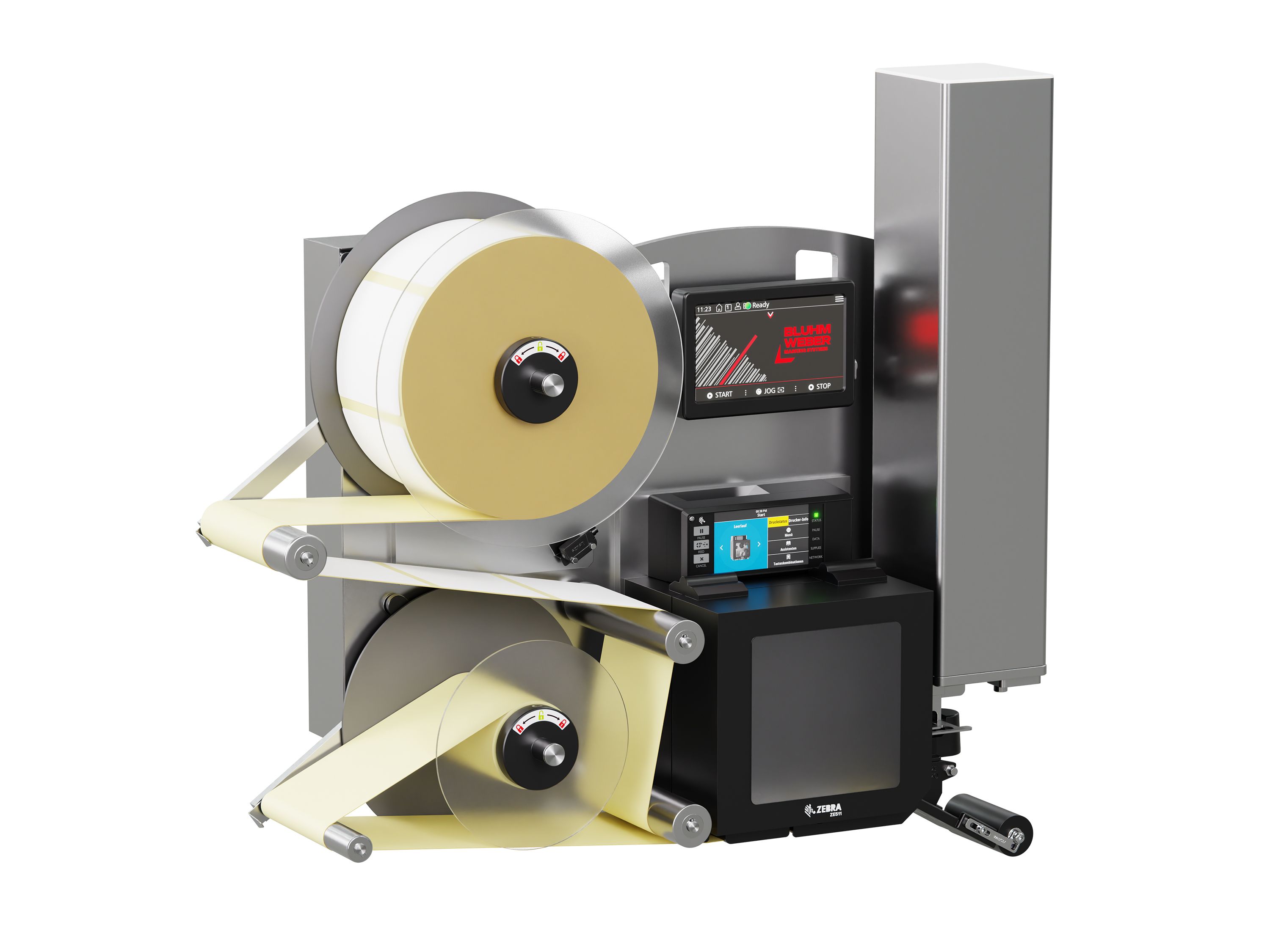 Distributeur d’étiquettes Legi-E 4050E avec étiquettes gauche