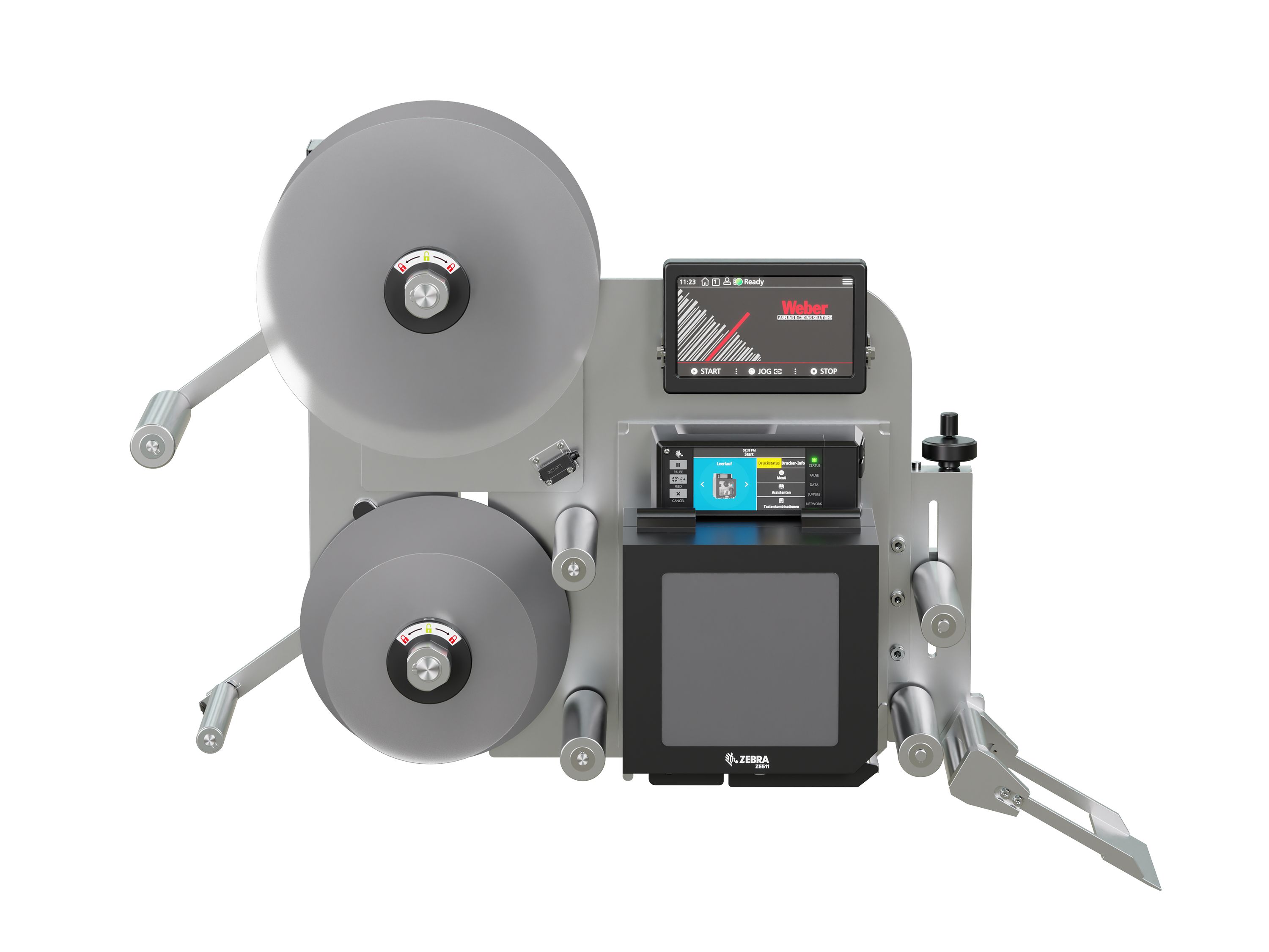 Distributeur d’étiquettes Legi-E 4050WO sans étiquettes face avant