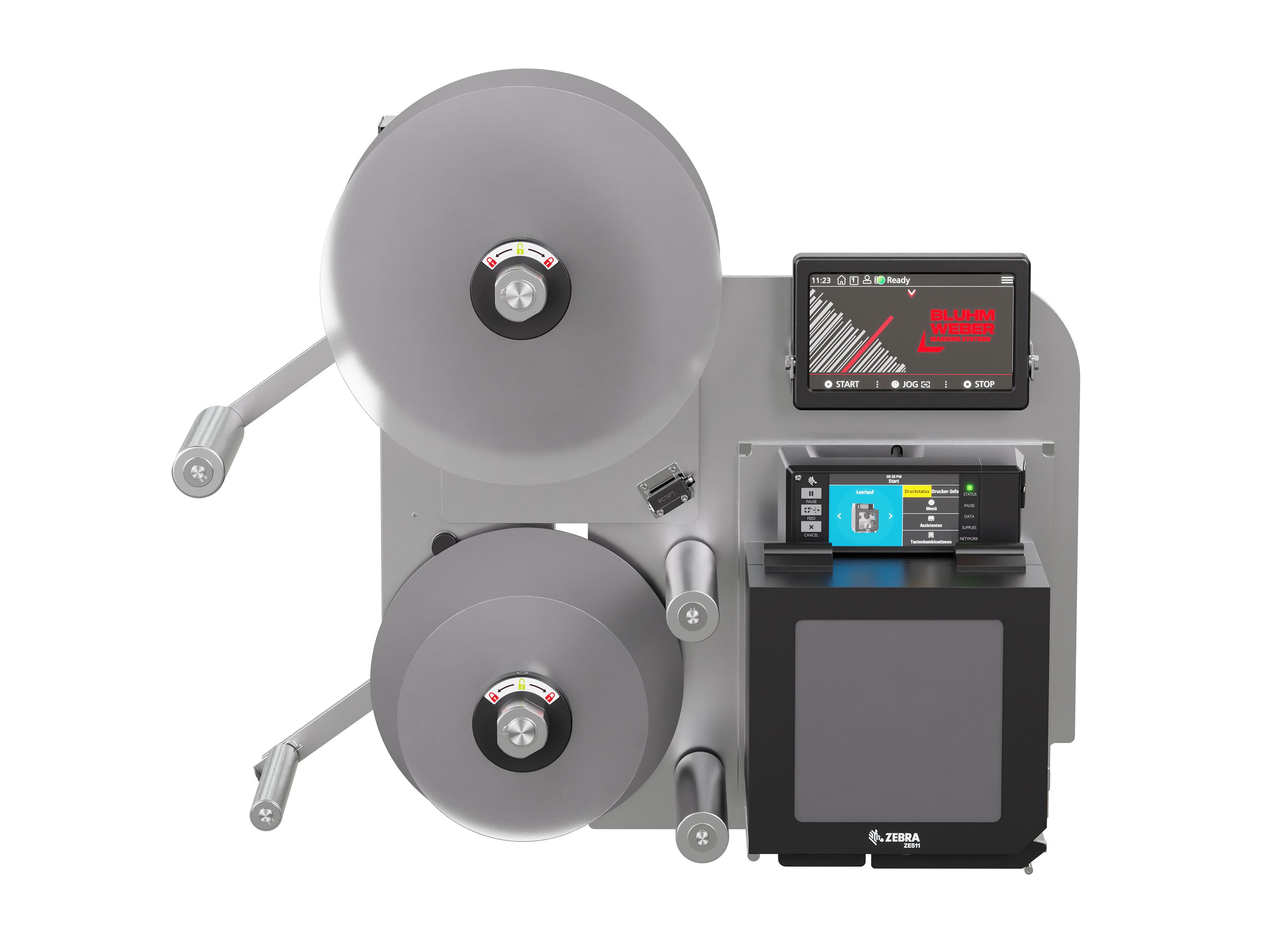 Distributeur d’étiquettes Legi-Air 4050B-R sans étiquettes face avant