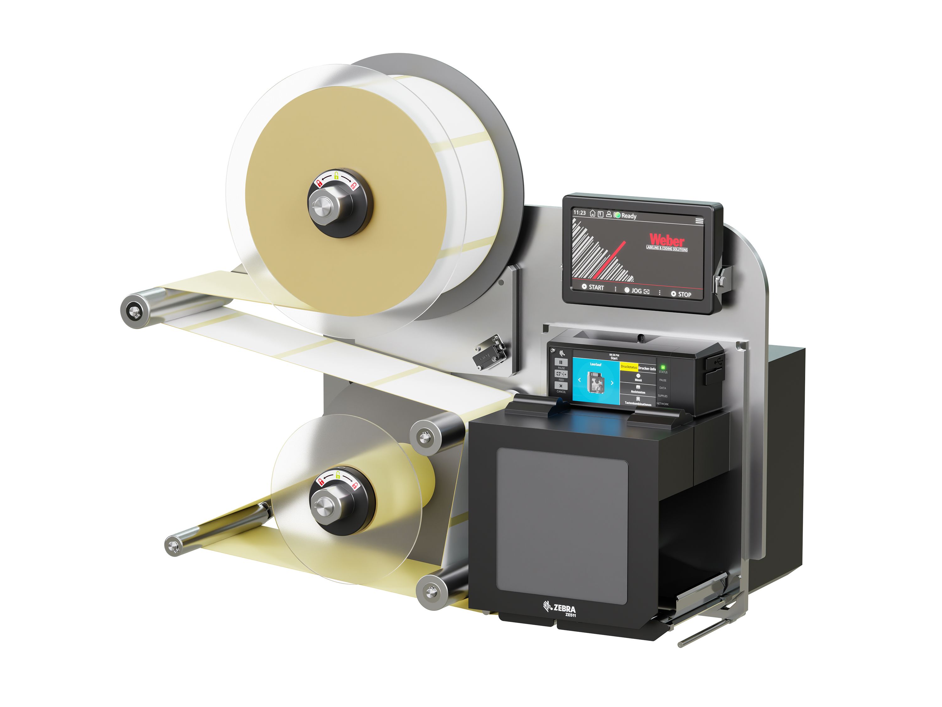 Distributeur d’étiquettes Legi-Air 4050B-R avec étiquettes droite