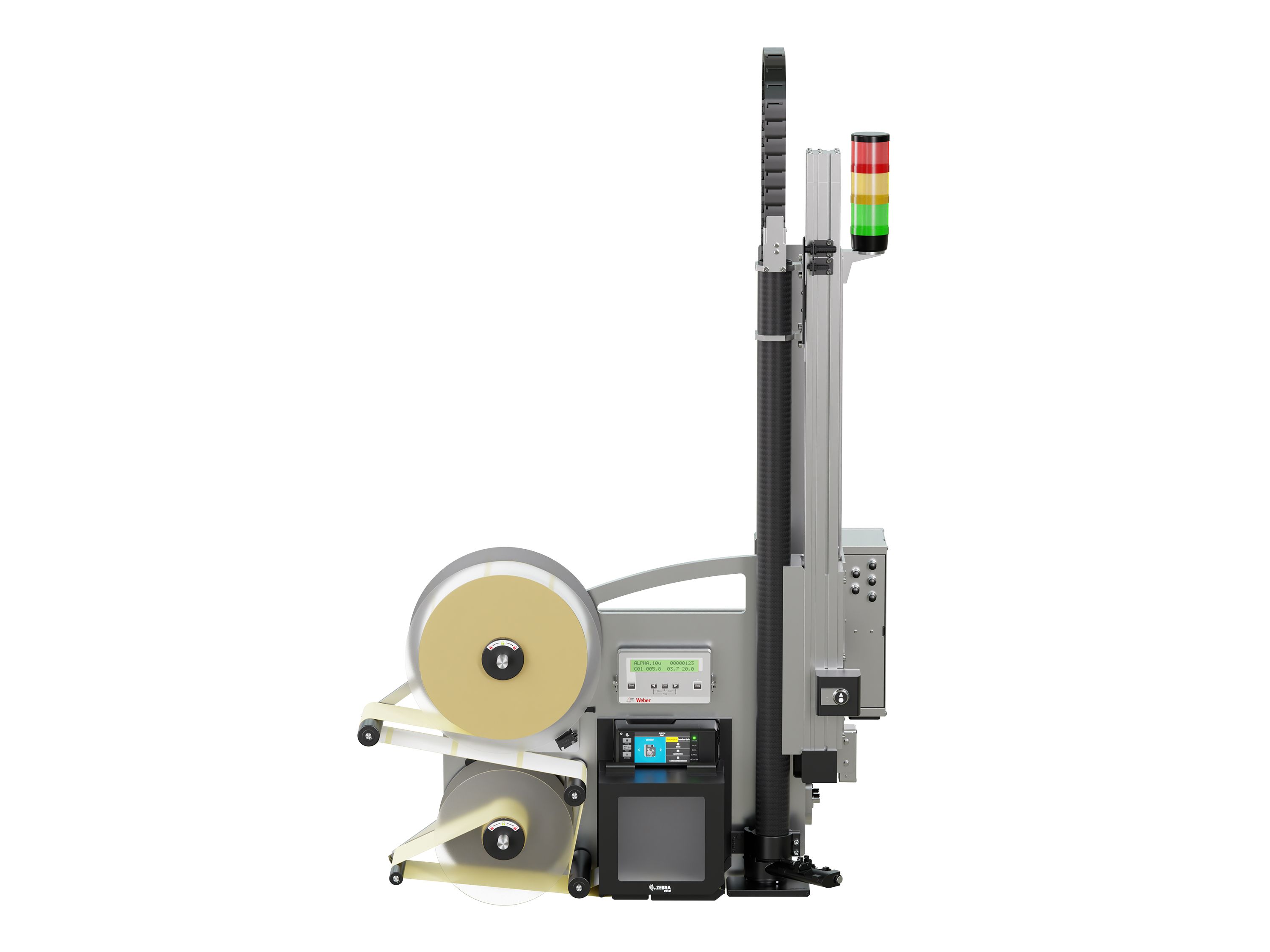 Distributeur d’étiquettes Legi-Air 6000 avec étiquettes face avant