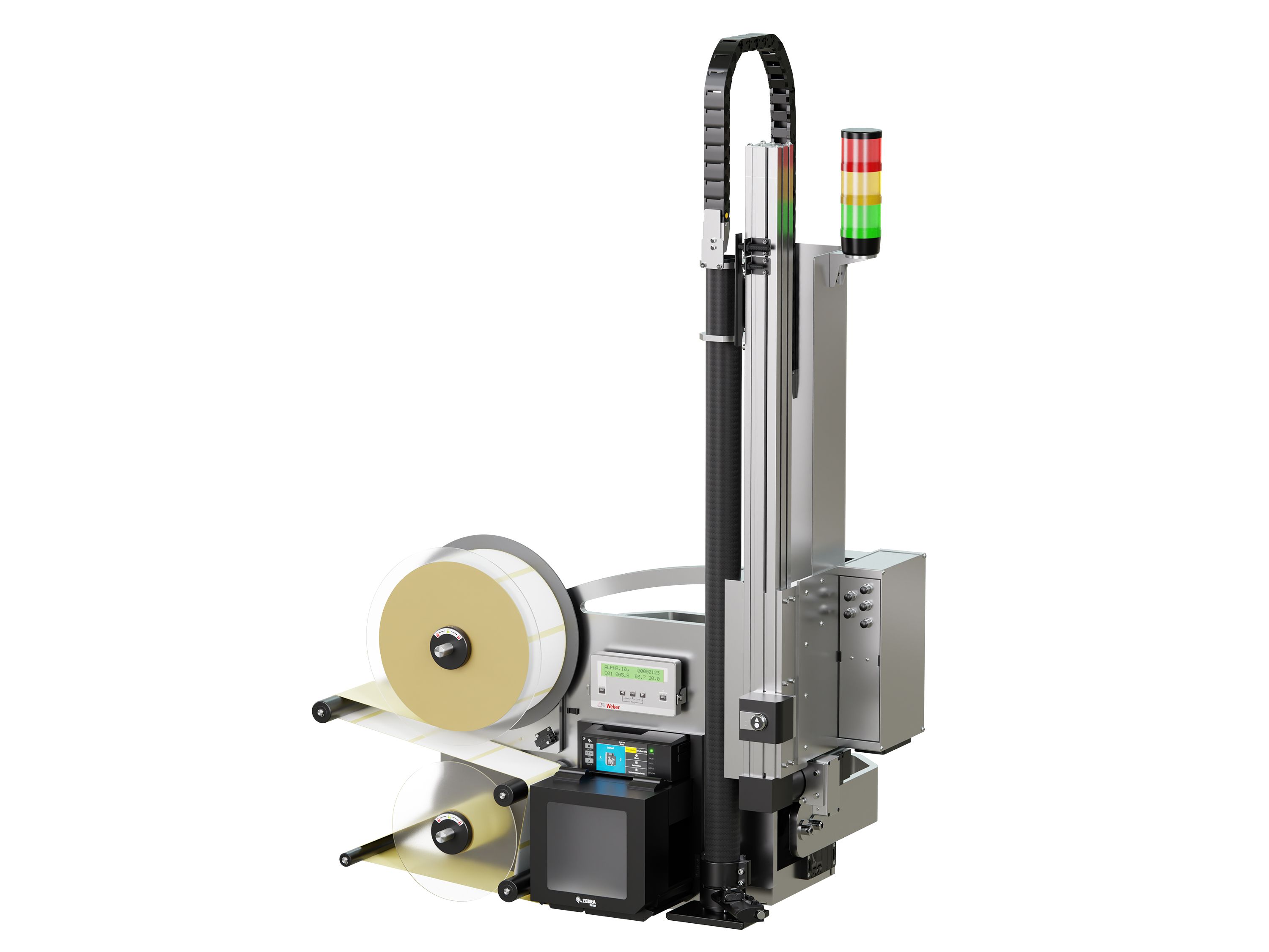 Distributeur d’étiquettes Legi-Air 6000 avec étiquettes droite