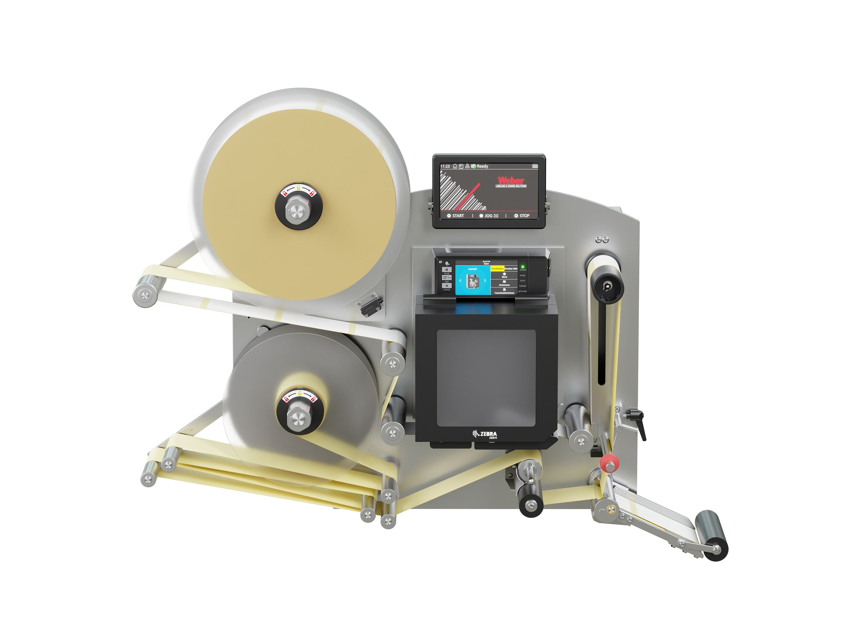 Distributeur d’étiquettes Legi-E 4050AC avec étiquettes face avant