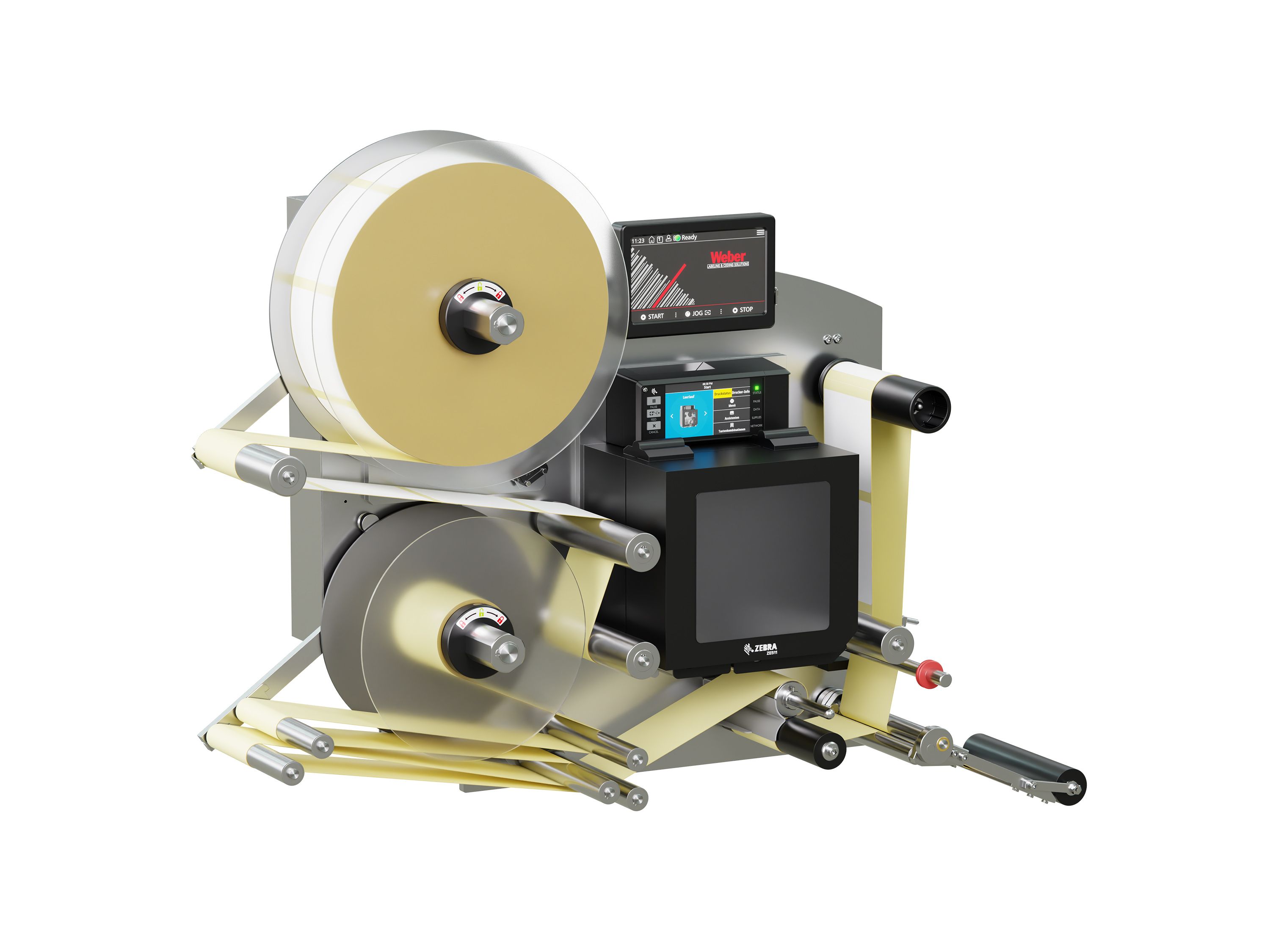 Distributeur d’étiquettes Legi-E 4050AC avec étiquettes gauche