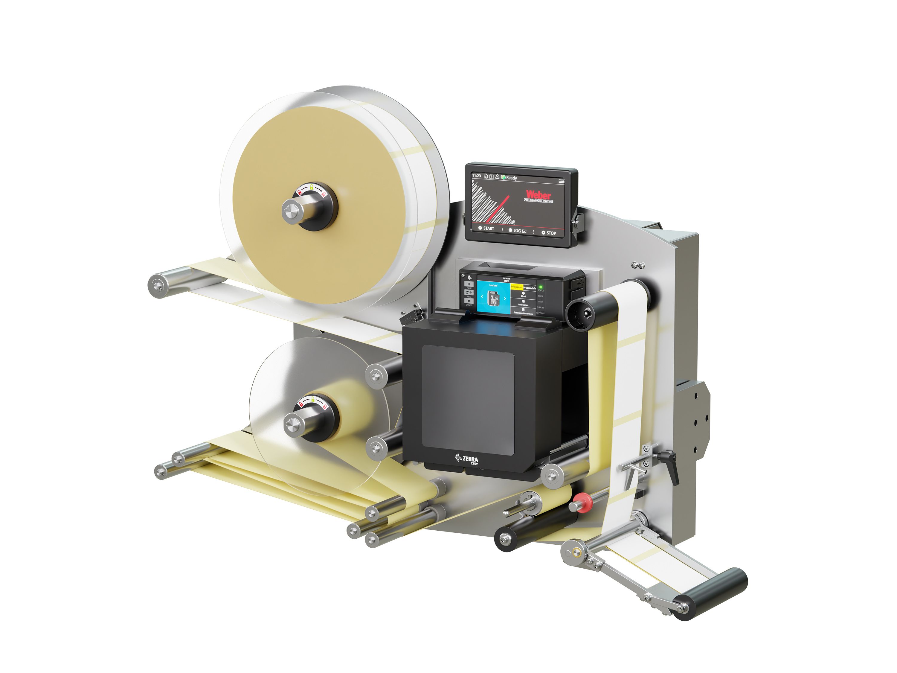 Distributeur d’étiquettes Legi-E 4050AC avec étiquettes droite