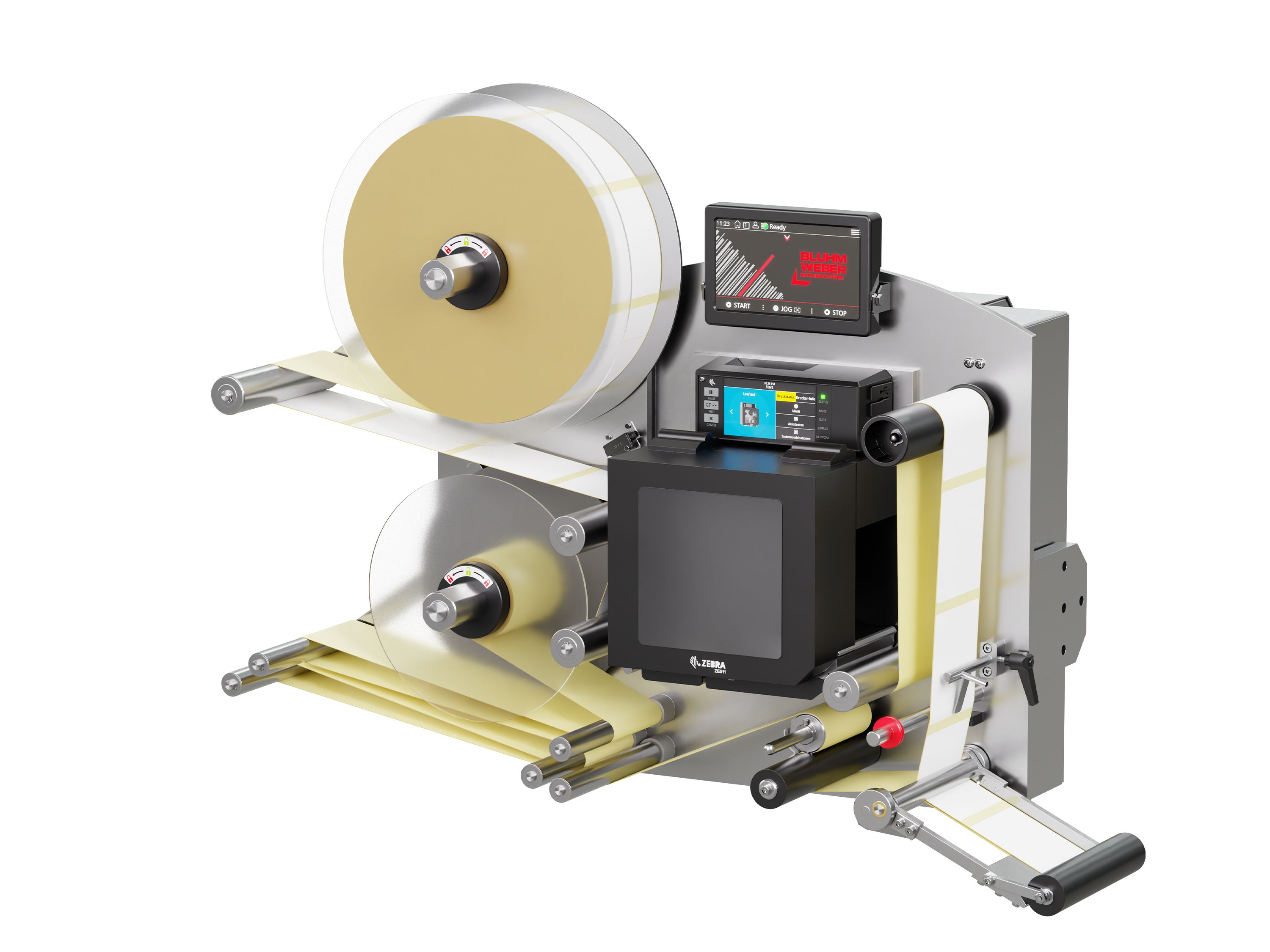 Distributeur d’étiquettes Legi-E 4050AC avec étiquettes droite