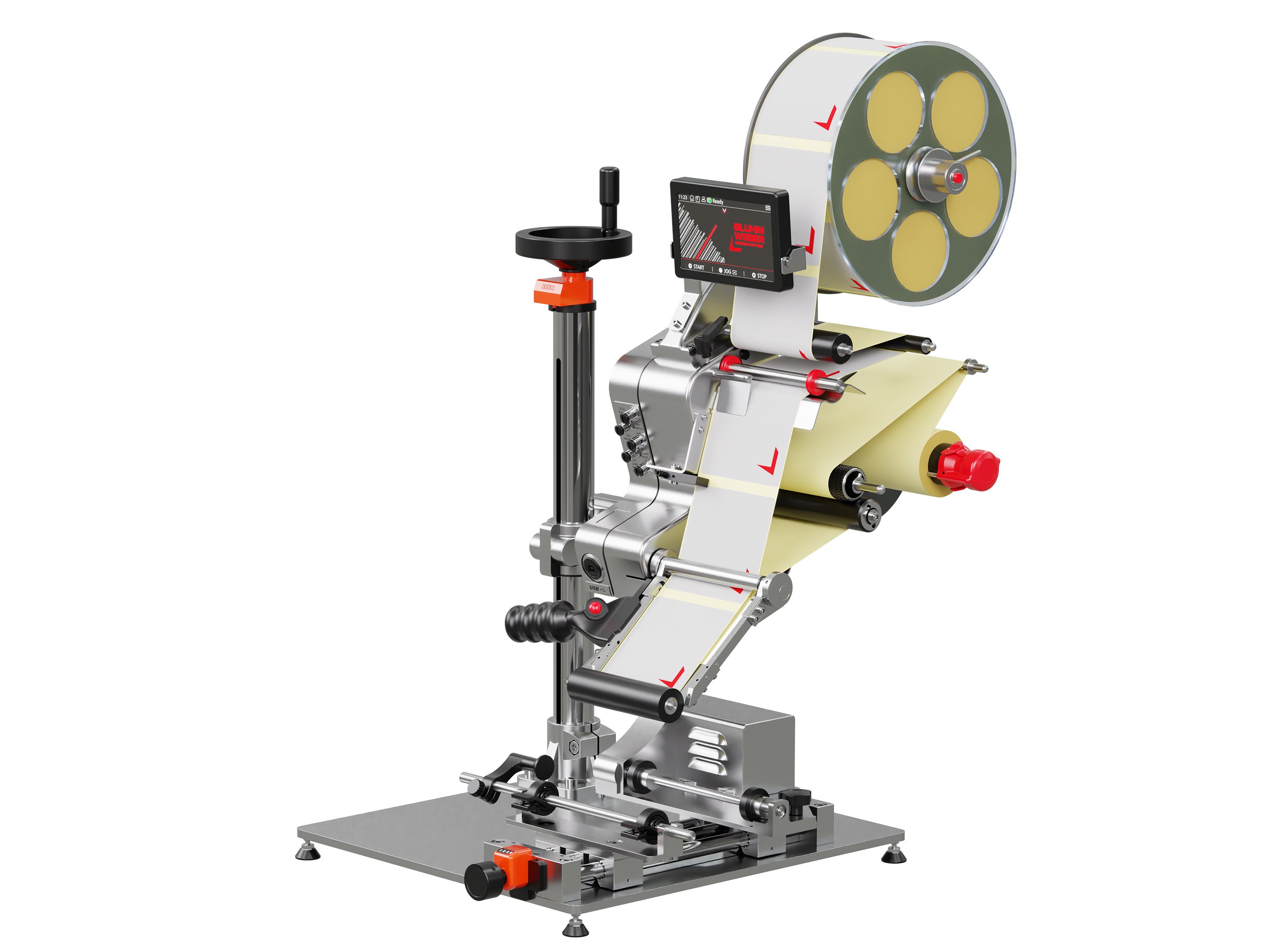 Étiqueteuse Geset 141 avec étiquettes gauche