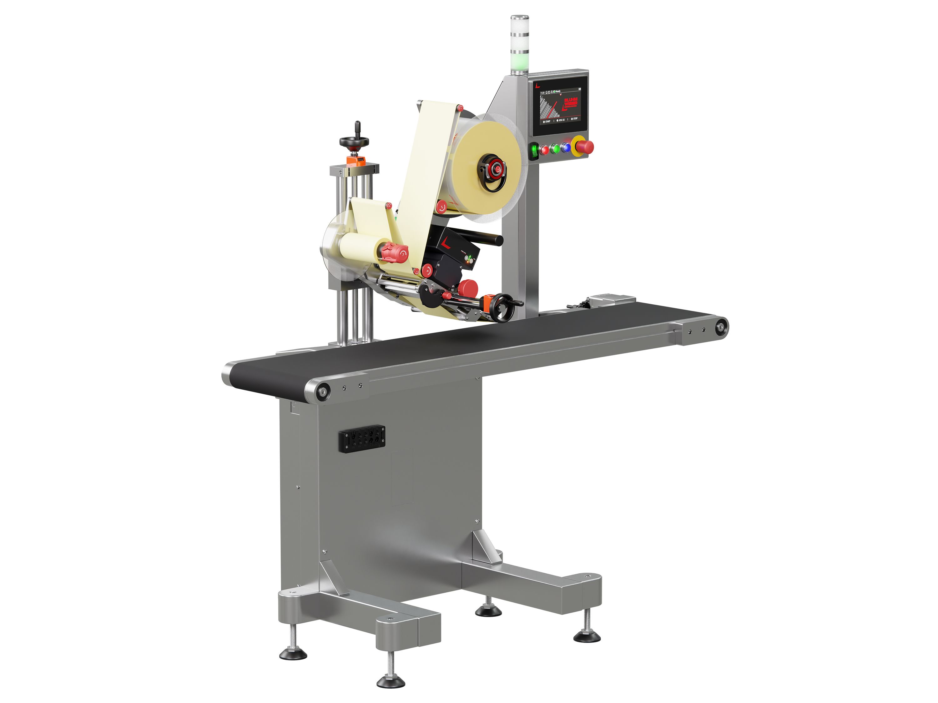 Étiqueteuse Geset 211 avec étiquettes gauche