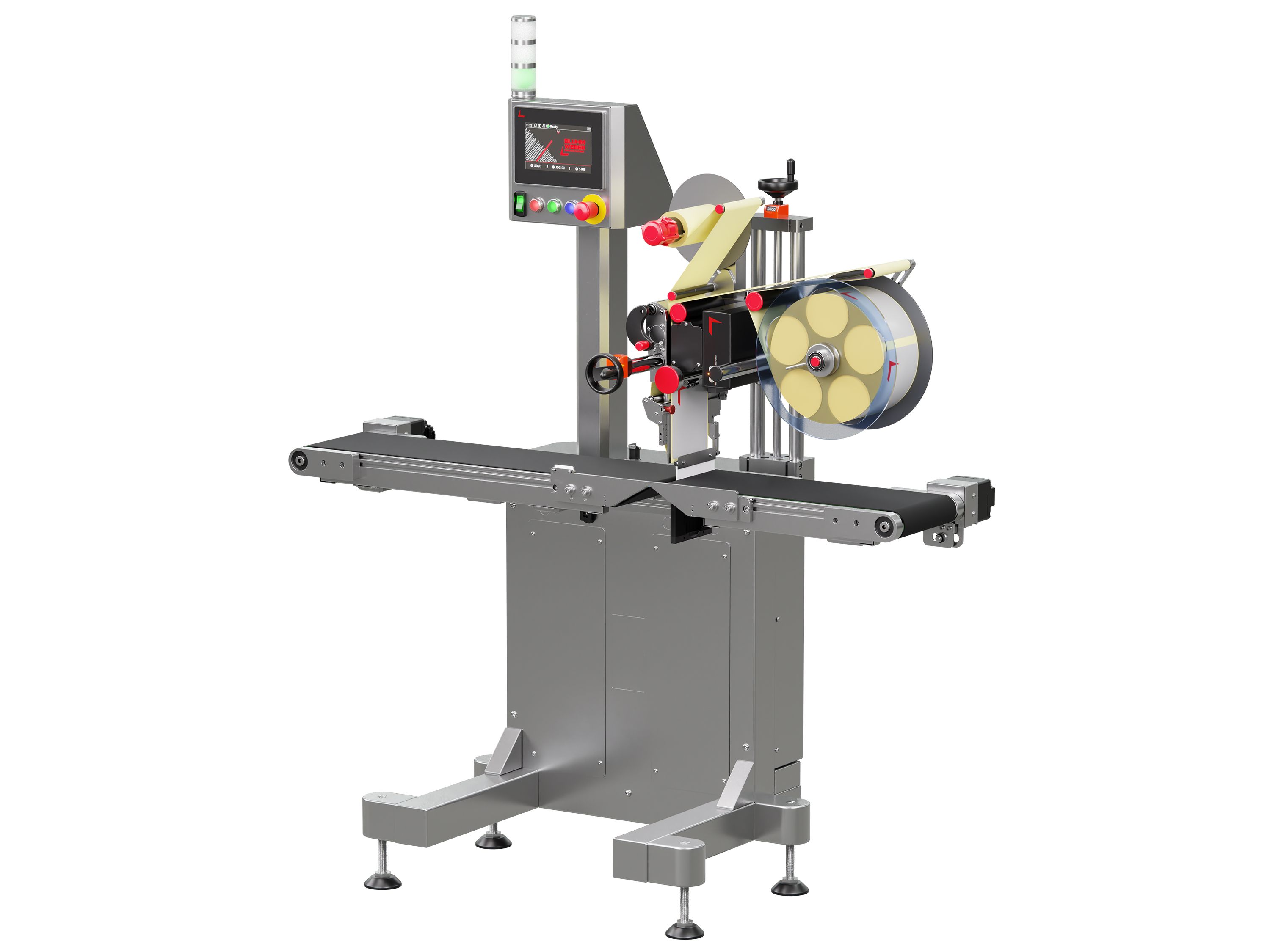 Étiqueteuse Geset 218 avec étiquettes droite