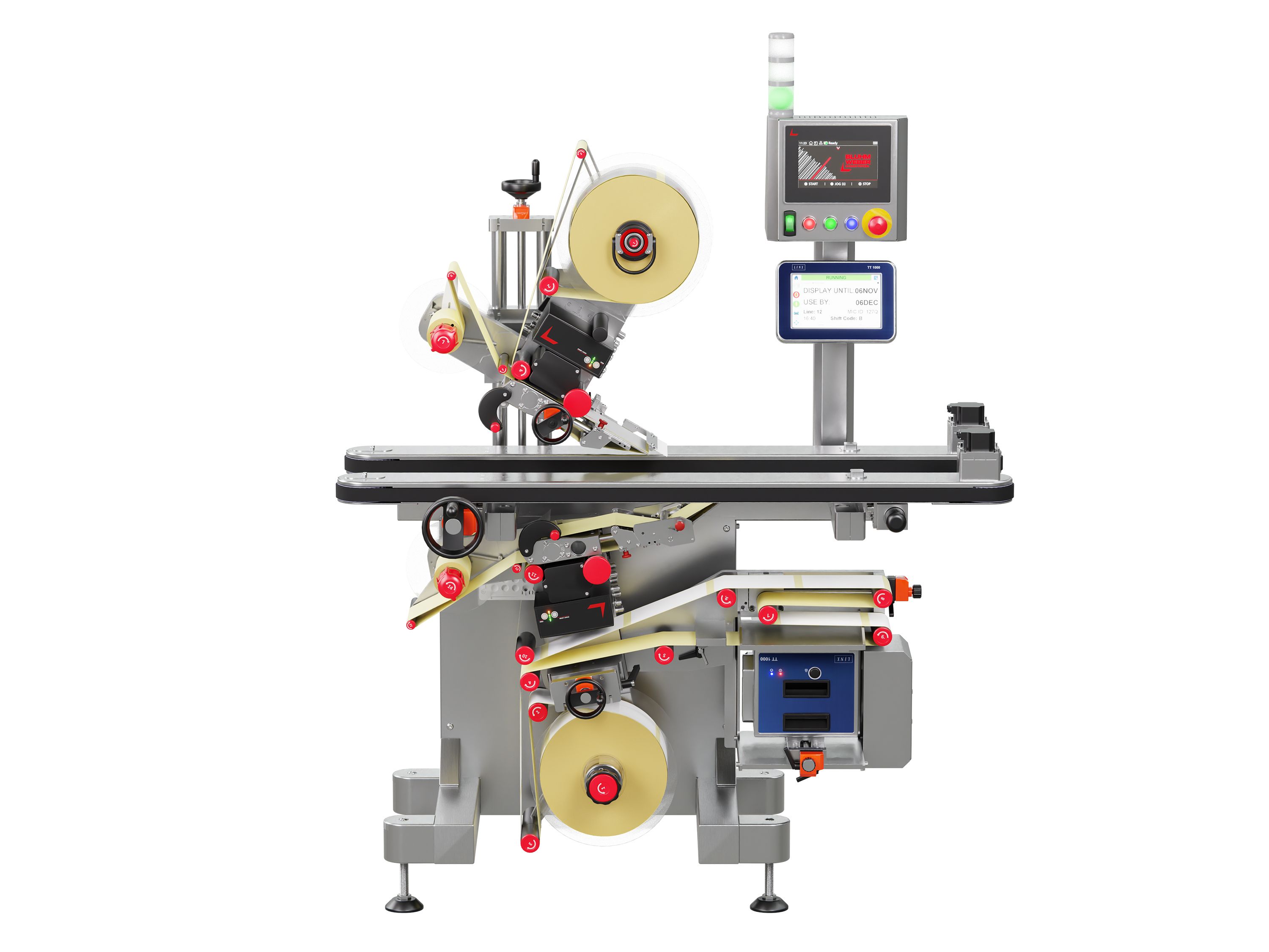 Étiqueteuse Geset 247 avec étiquettes face avant