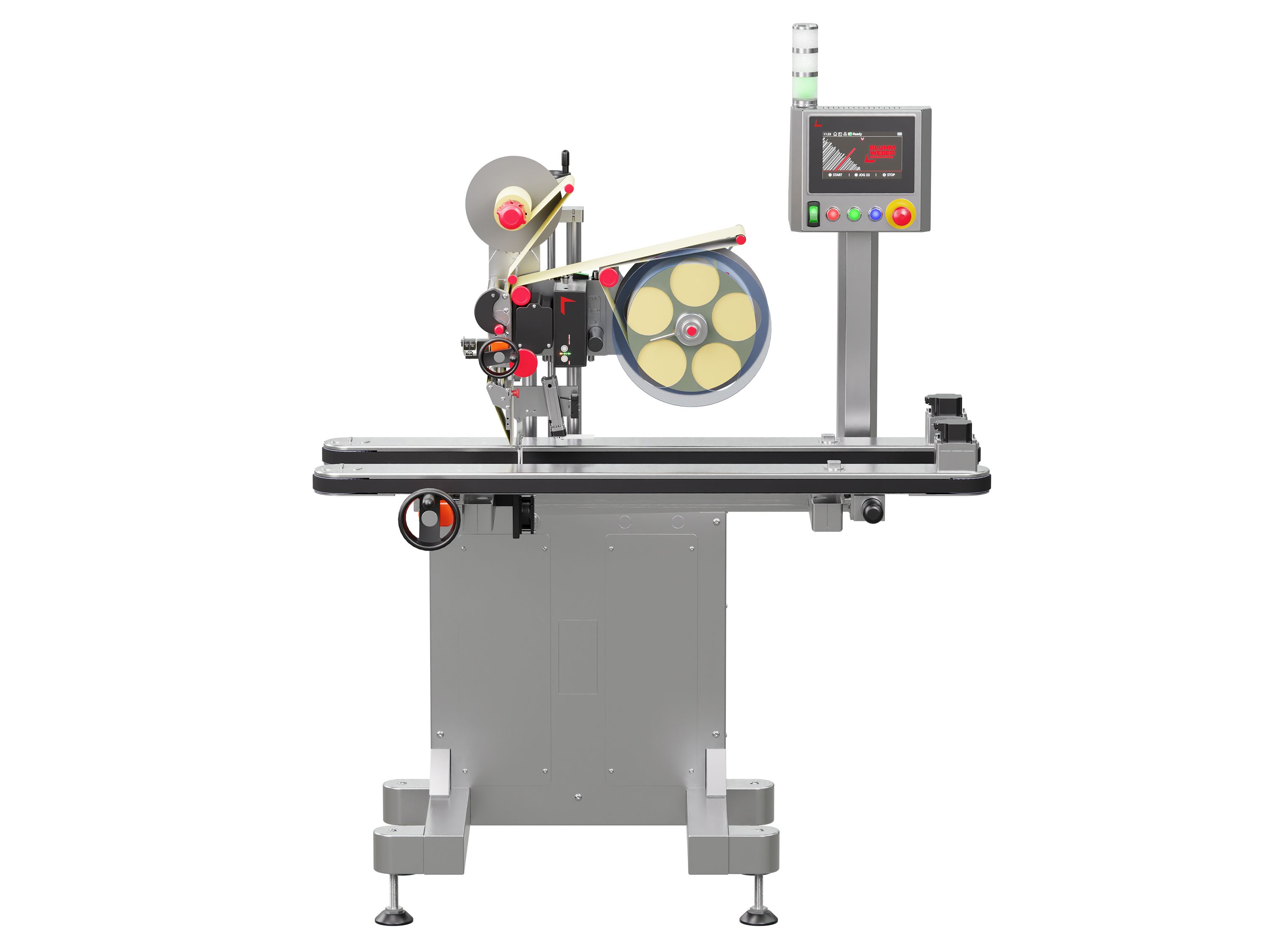 Étiqueteuse Geset 249 avec étiquettes face avant