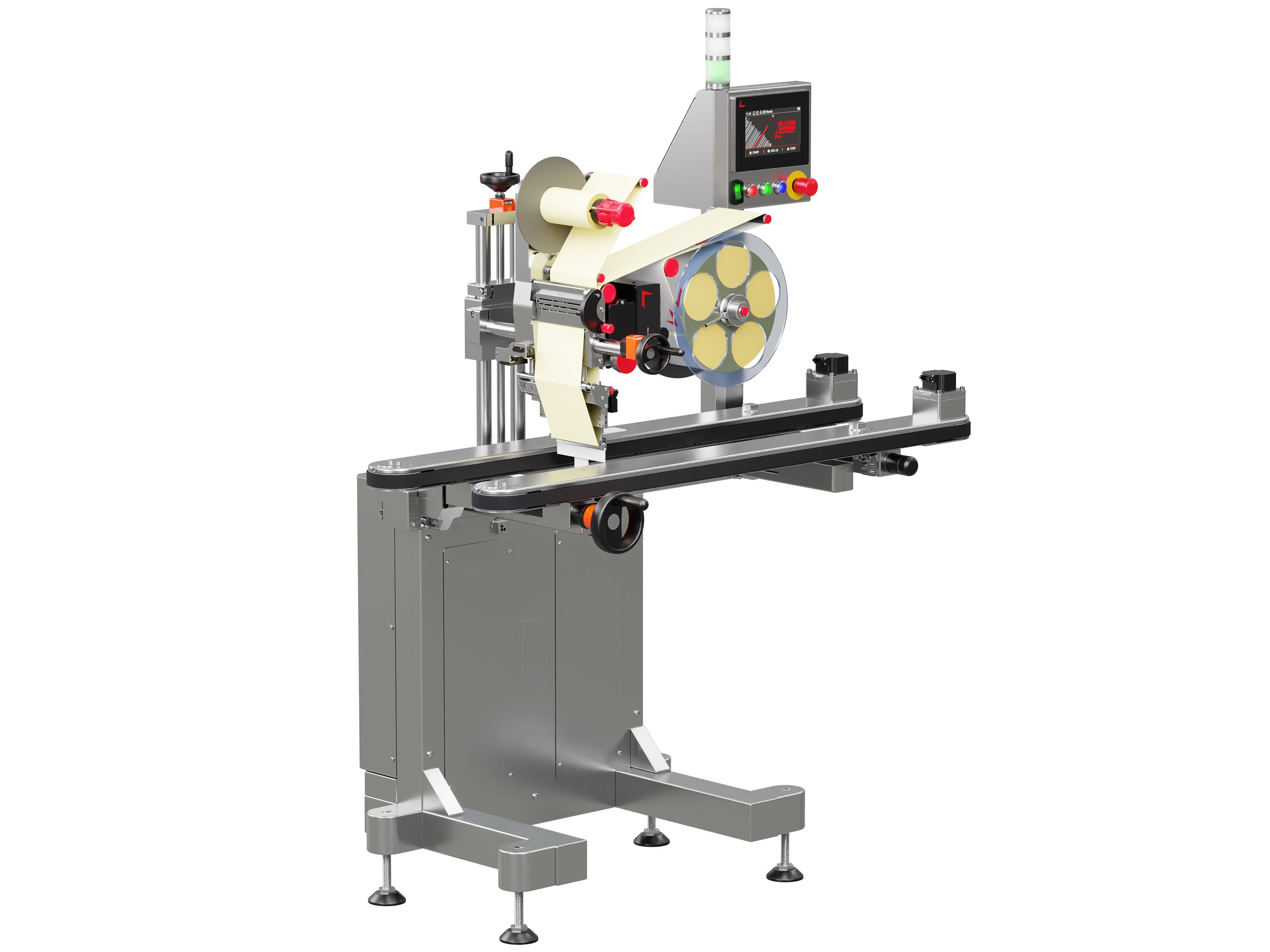 Étiqueteuse Geset 249 avec étiquettes gauche