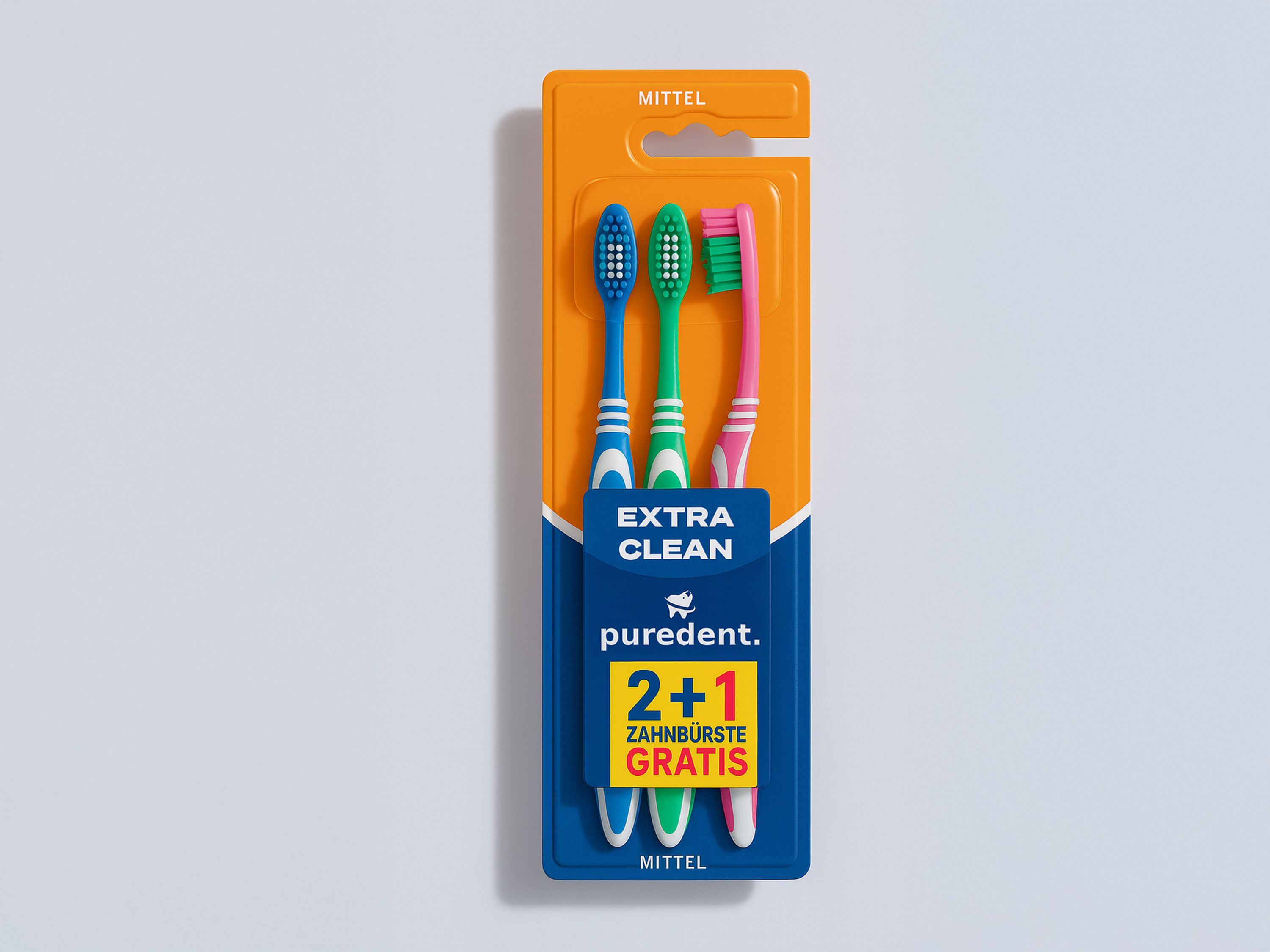 Étiqueteuse Geset 211 étiquette sur emballage de brosse à dents