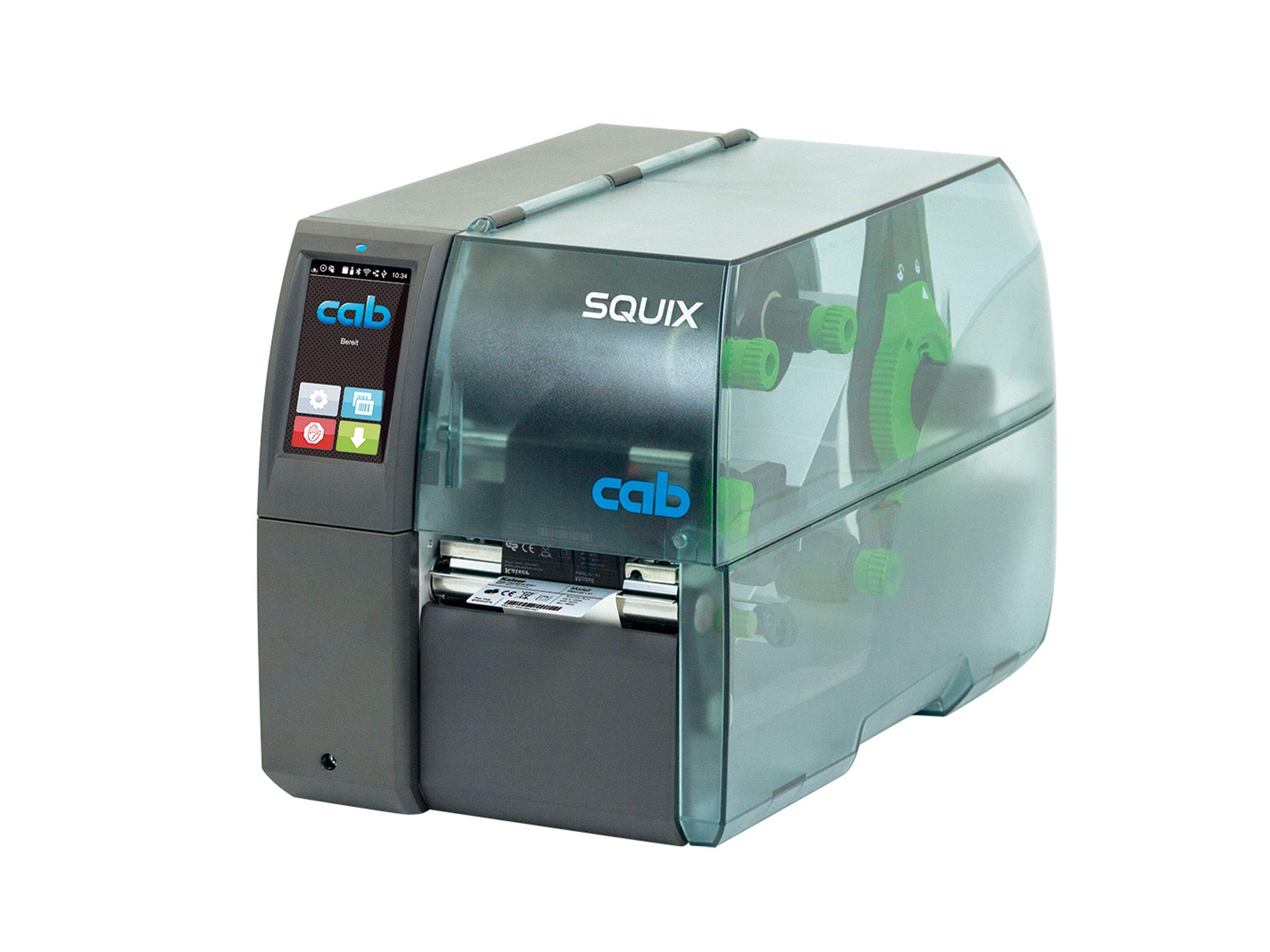 cab squix 4m imprimante d’étiquettes avant gauche