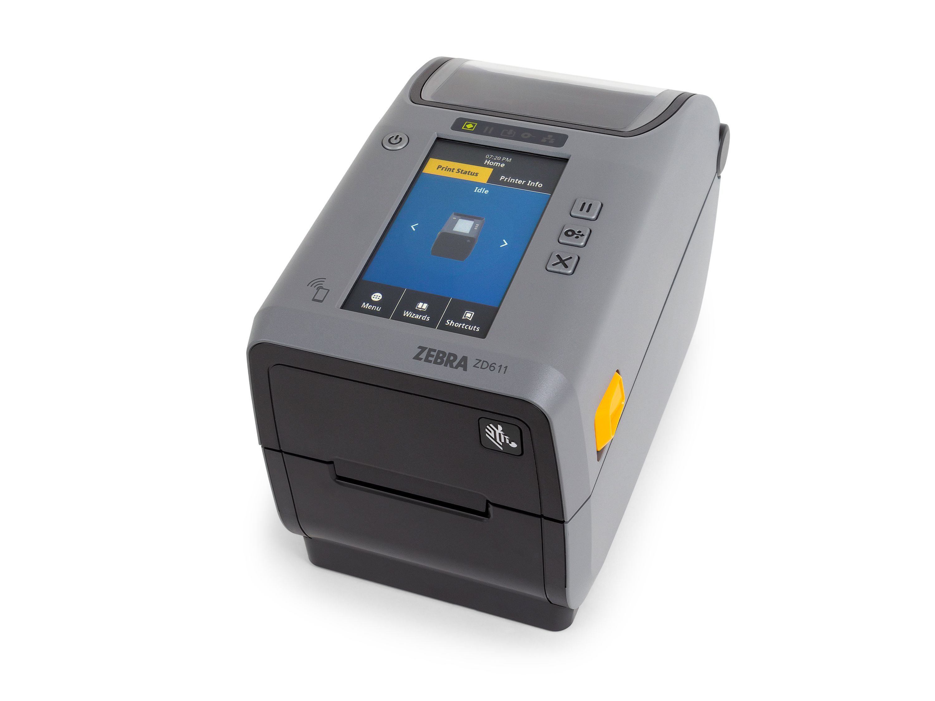 Imprimante d’étiquettes Zebra ZD611t avant gauche