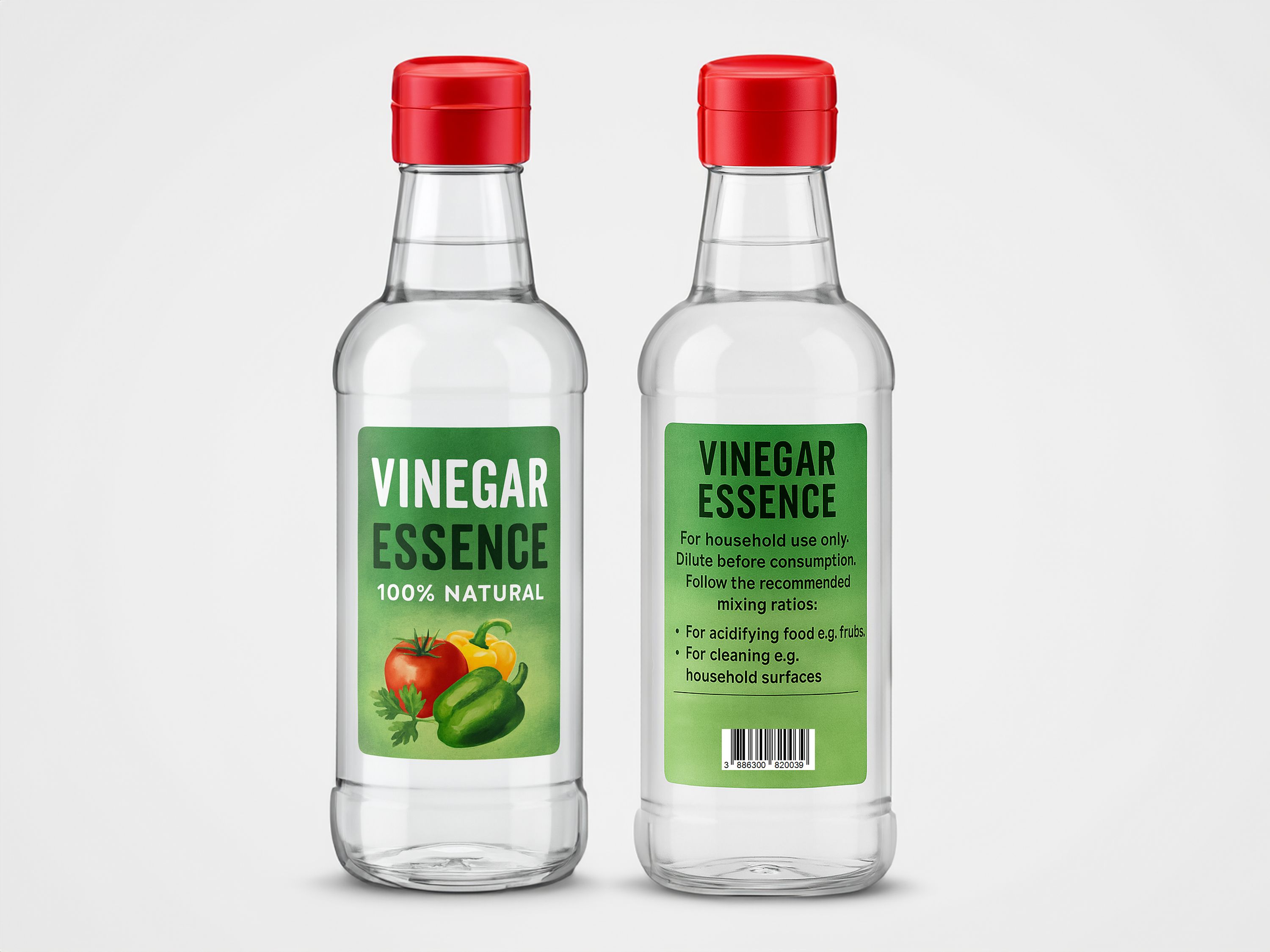 Système d’étiquetage Geset 222 étiquette sur vinaigre de vin