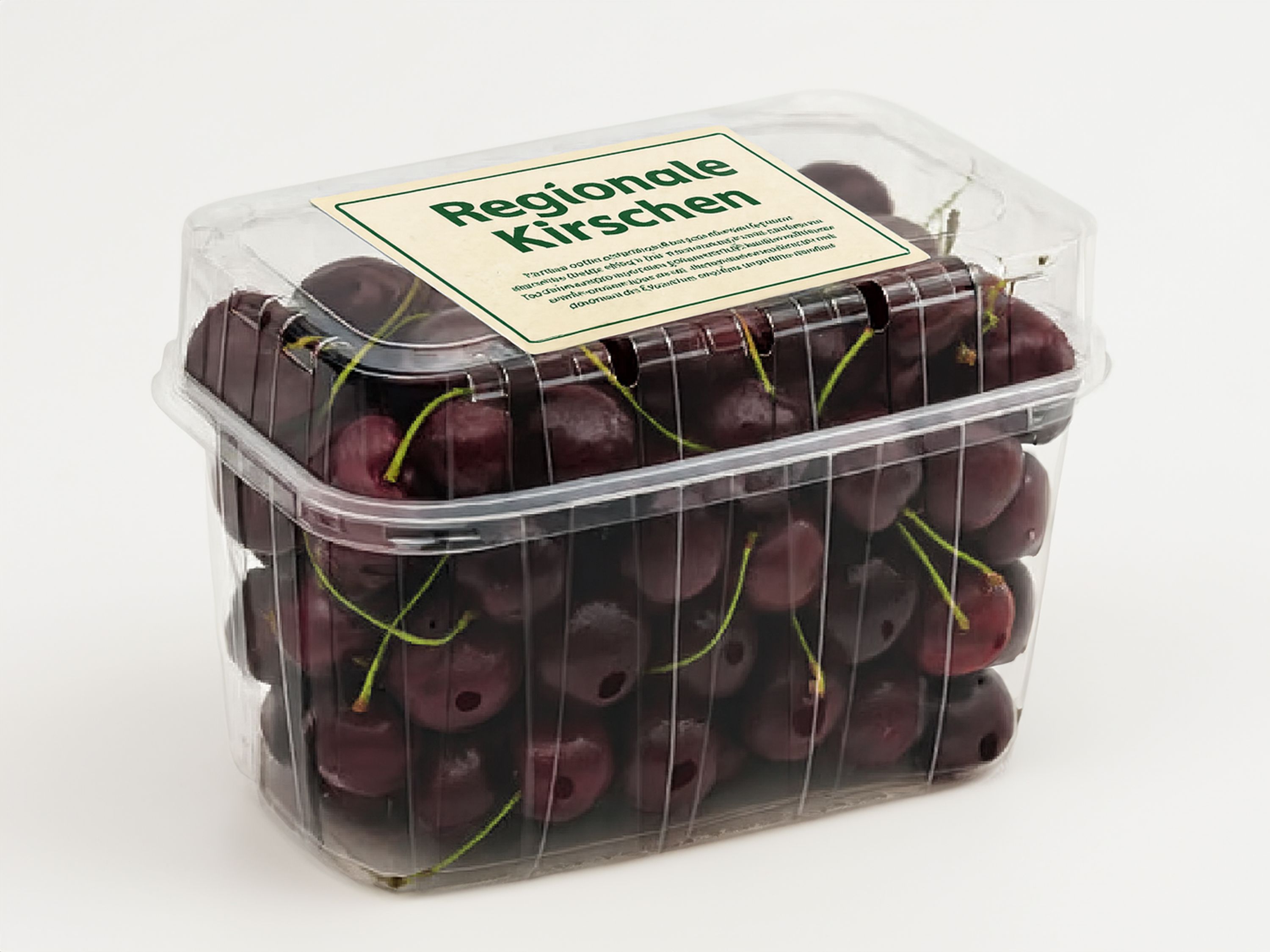 Système d’étiquetage Geset 241 étiquette sur bol de cerises