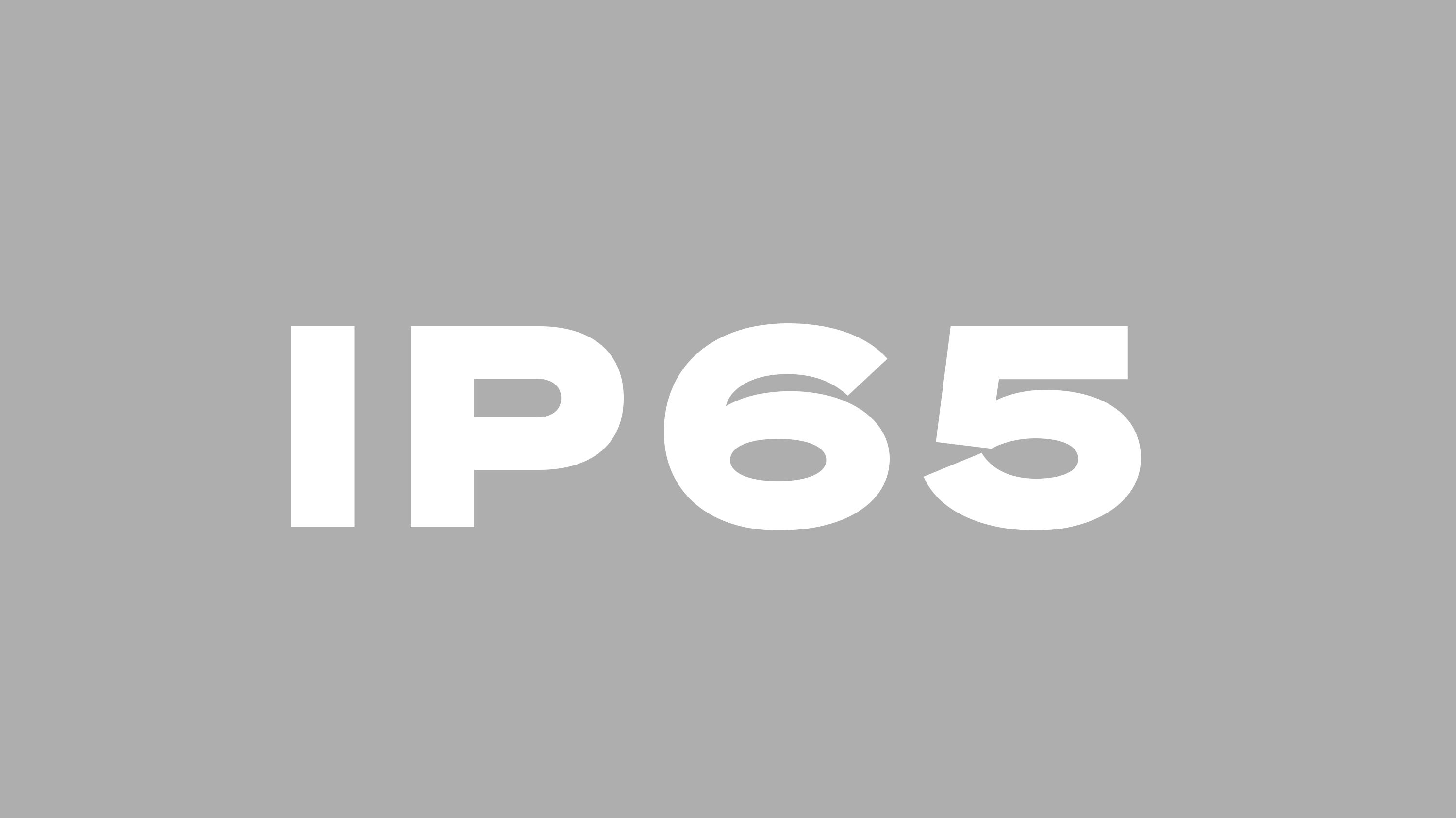 Indice de protection IP65