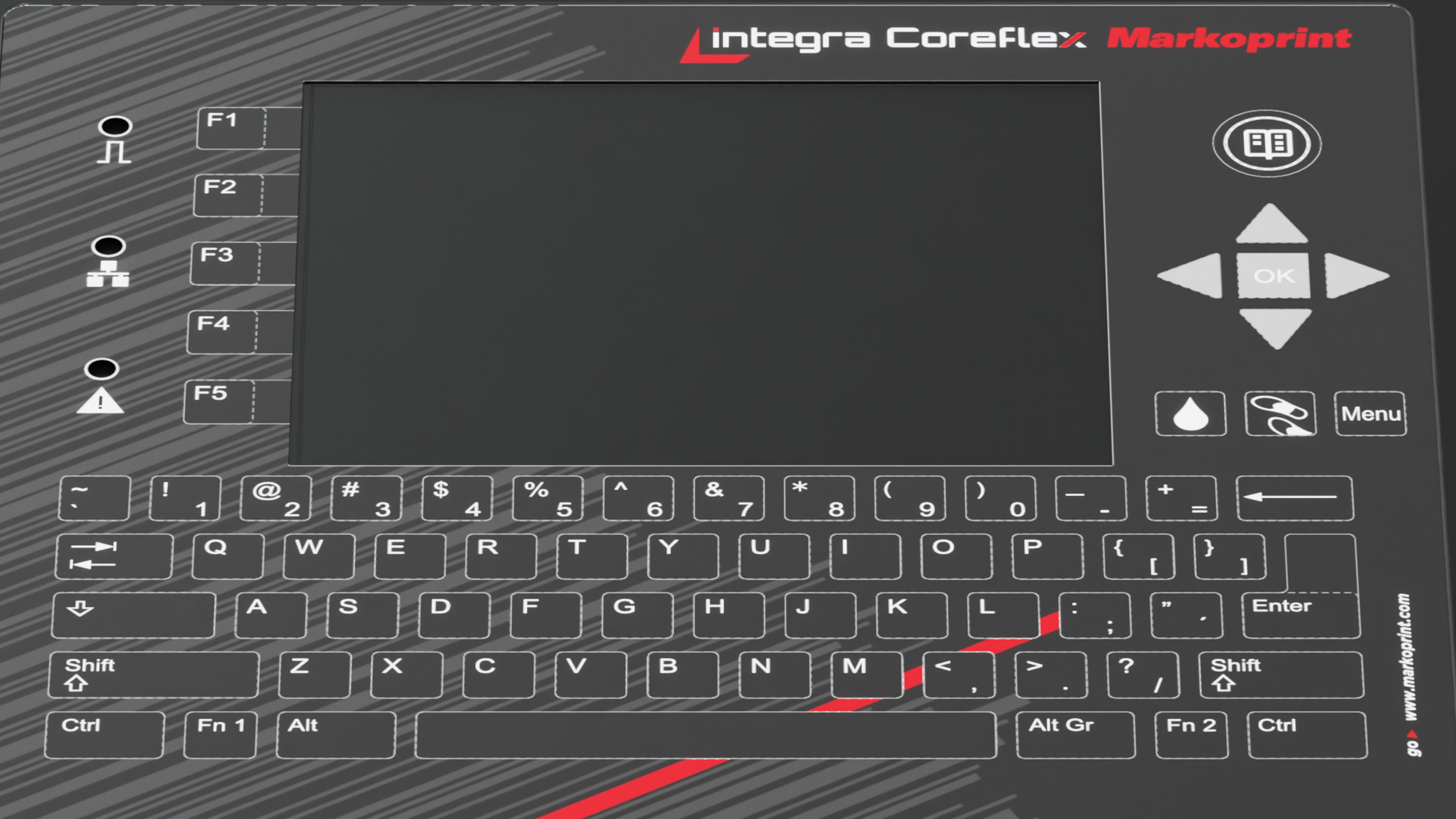 Le Markoprint integra Coreflex est doté d’un écran tactile robuste