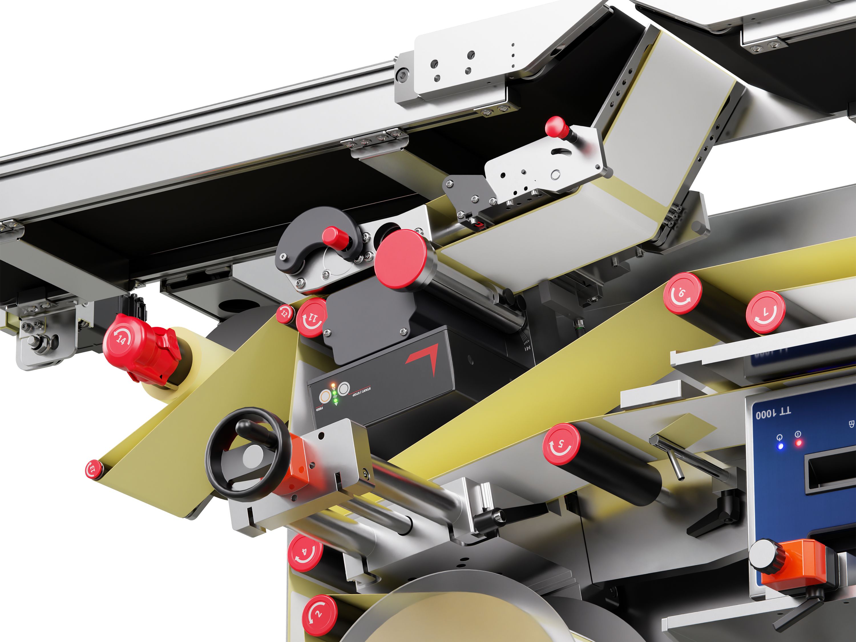 Étiqueteuse Geset 212 avec étiquettes droite