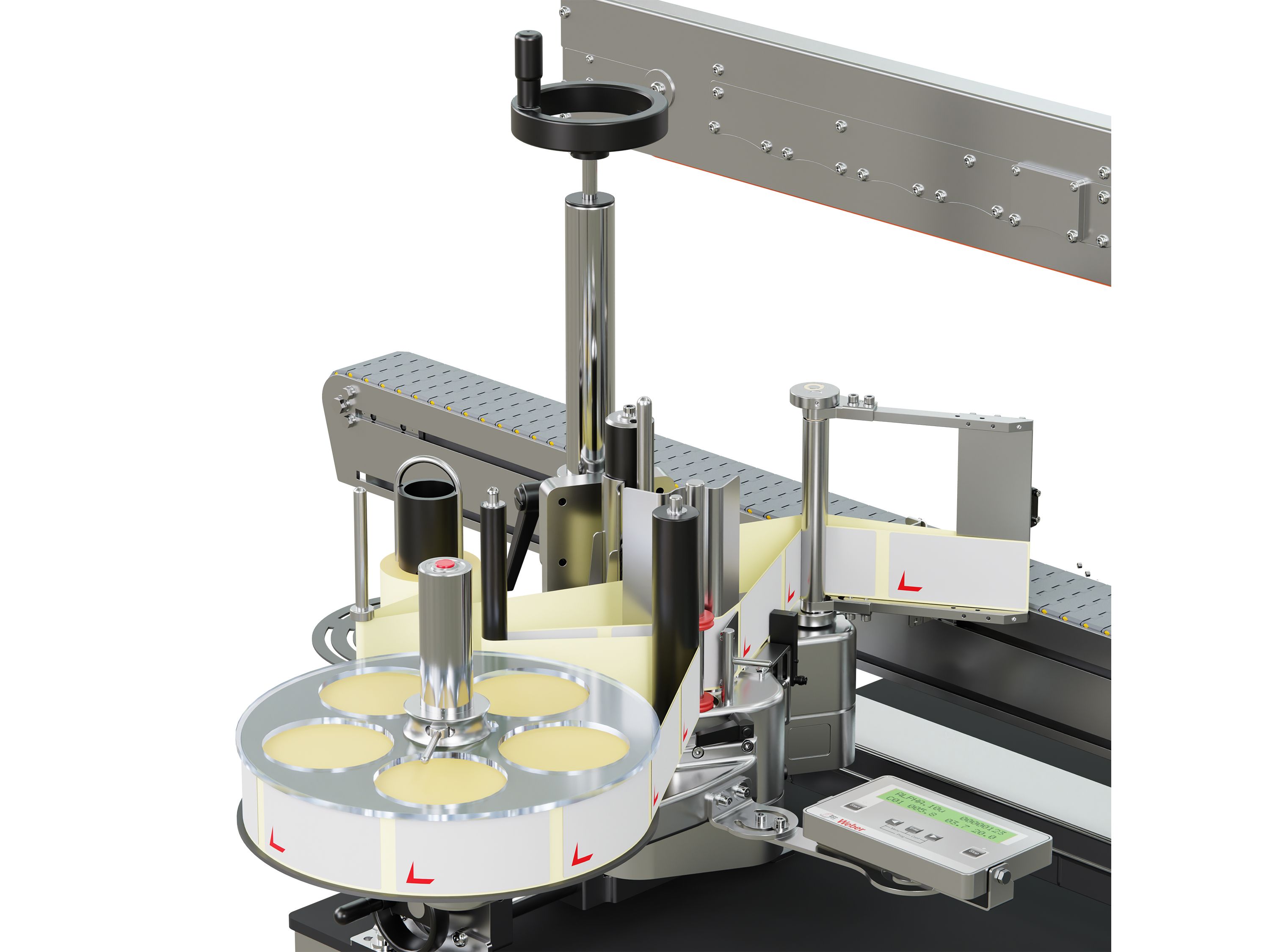 Étiqueteuse Geset 213 avec étiquettes droite