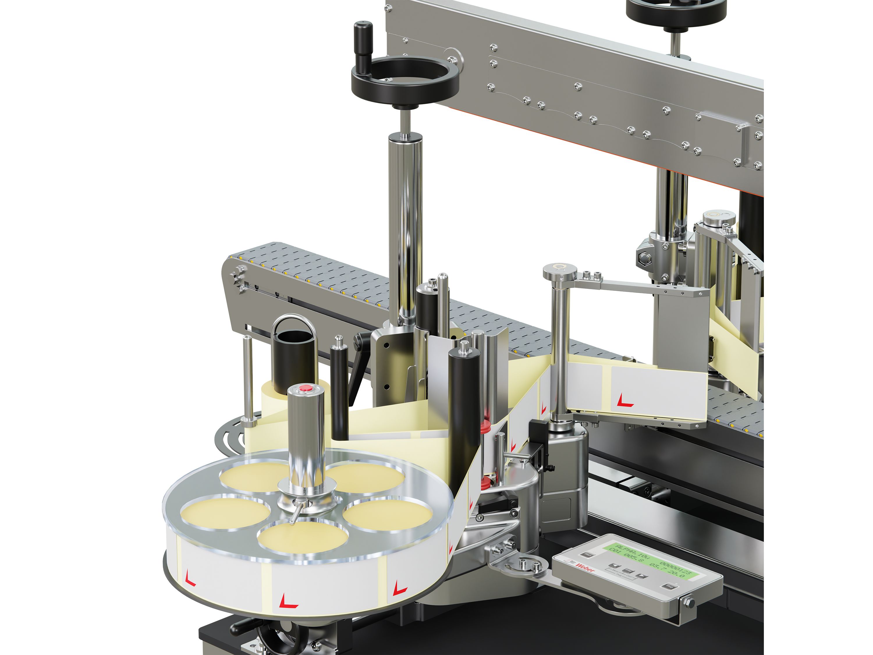 Étiqueteuse Geset 214 avec étiquettes droite