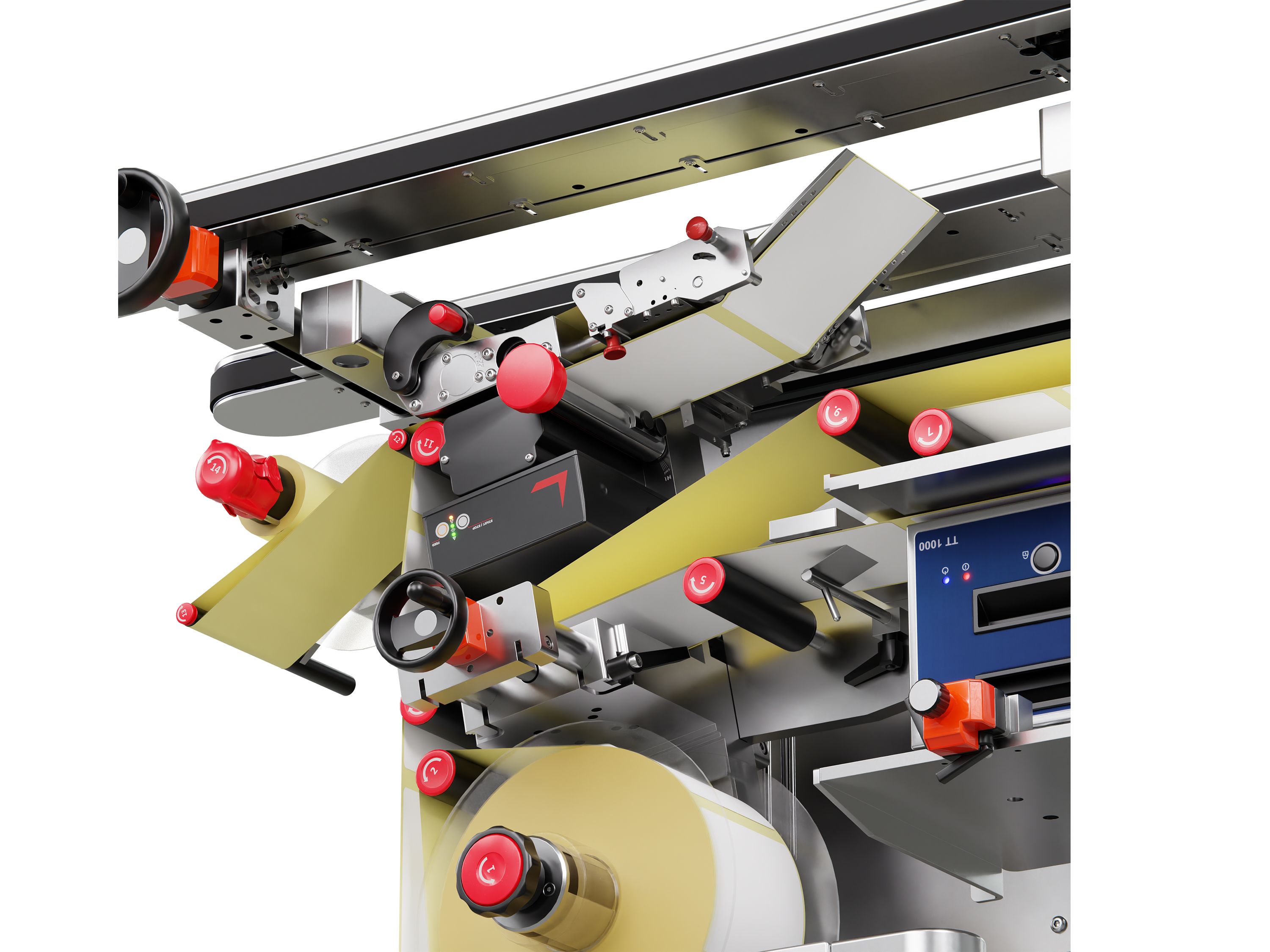 Étiqueteuse Geset 242 avec étiquettes droite