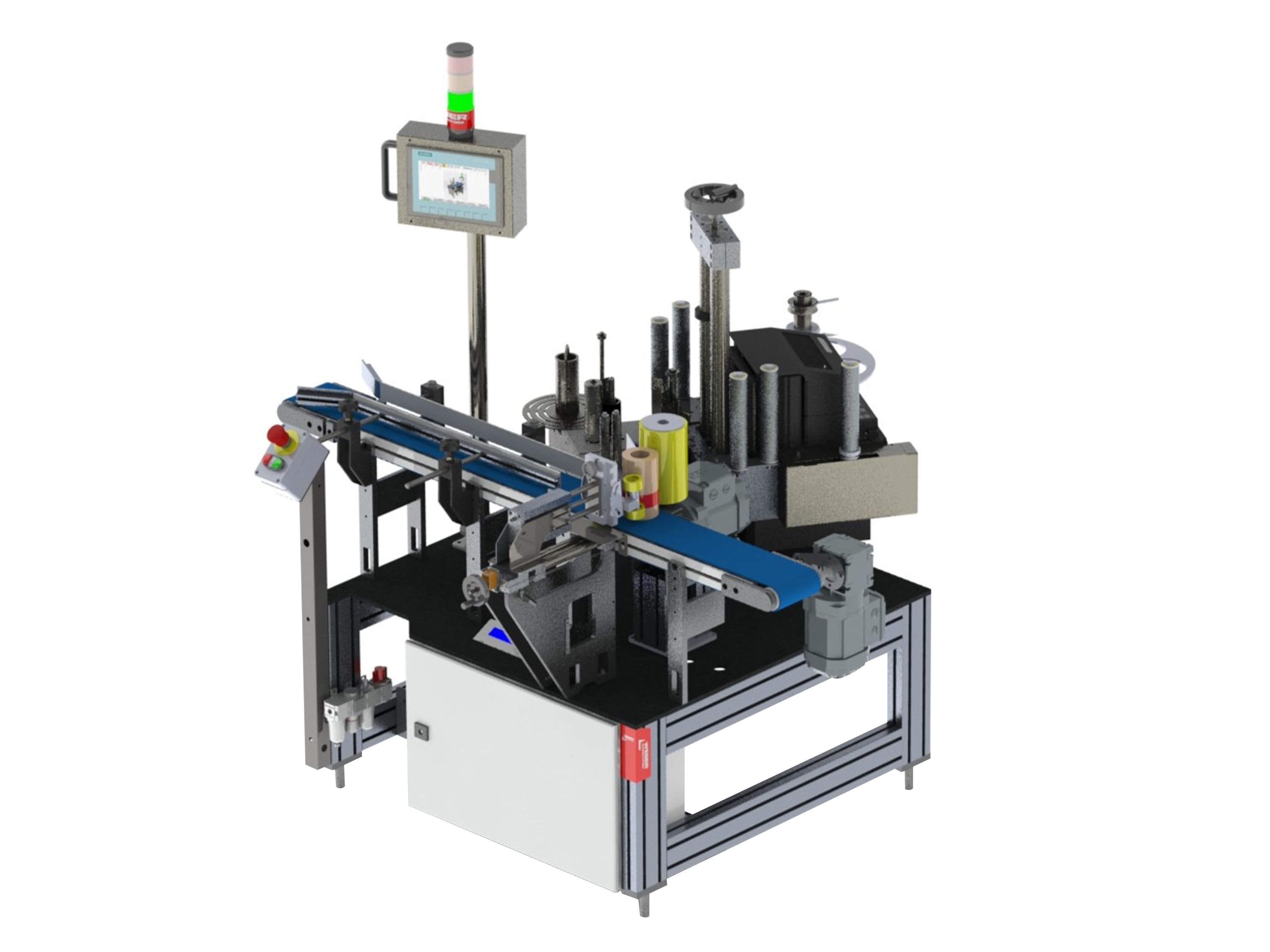 Ligne étiquetage Weber Access 3 points vu en plongée